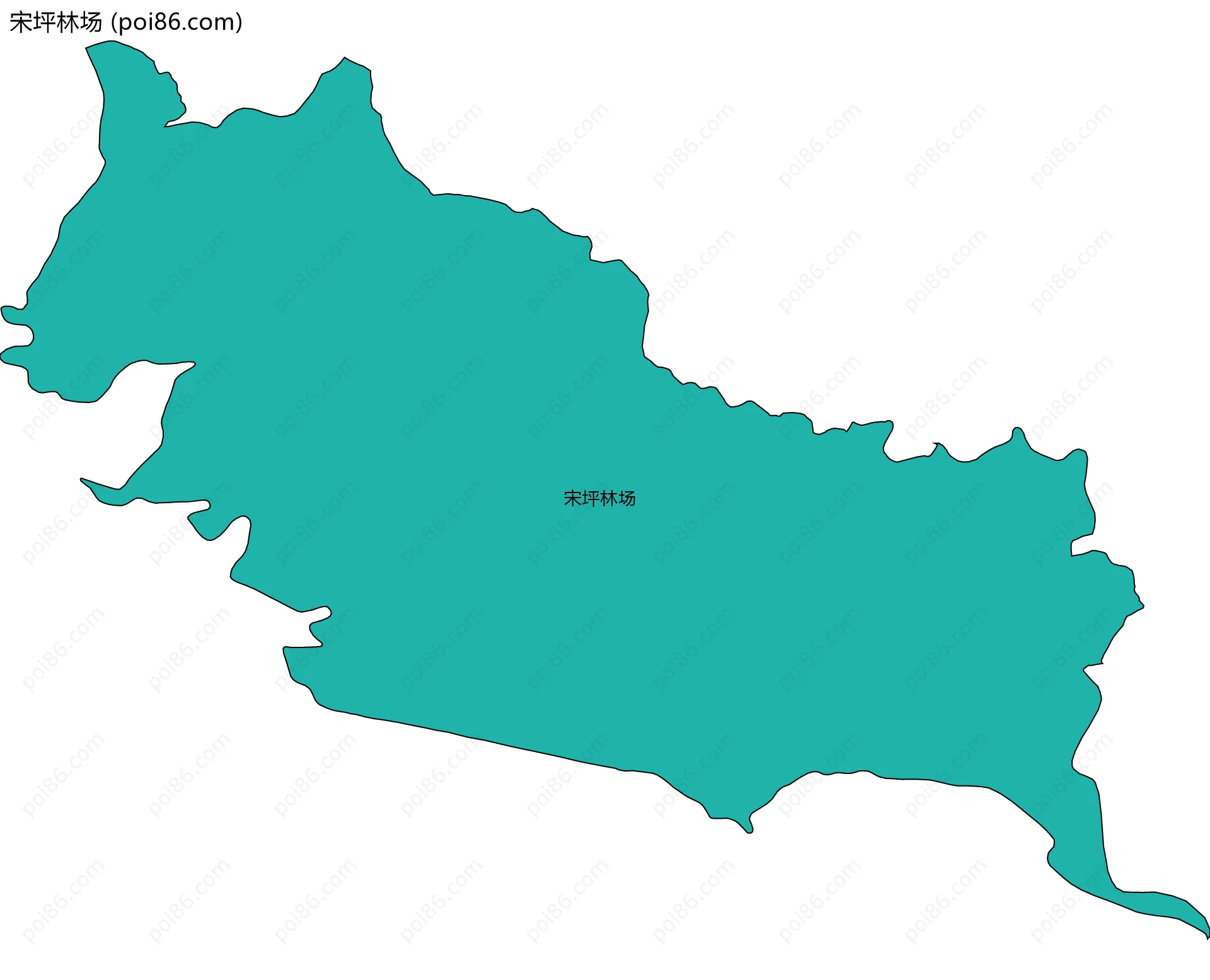 宋坪林场边界地图