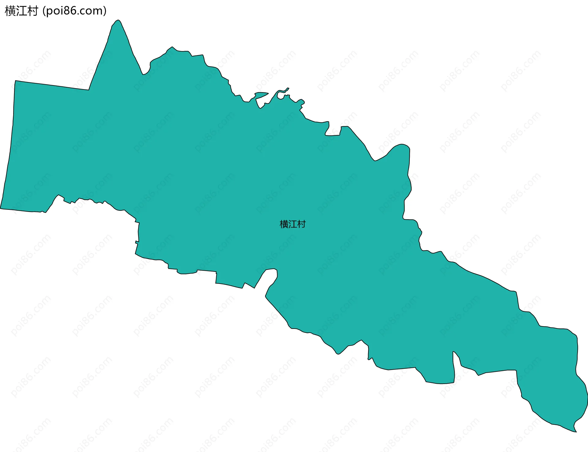 横江村边界地图