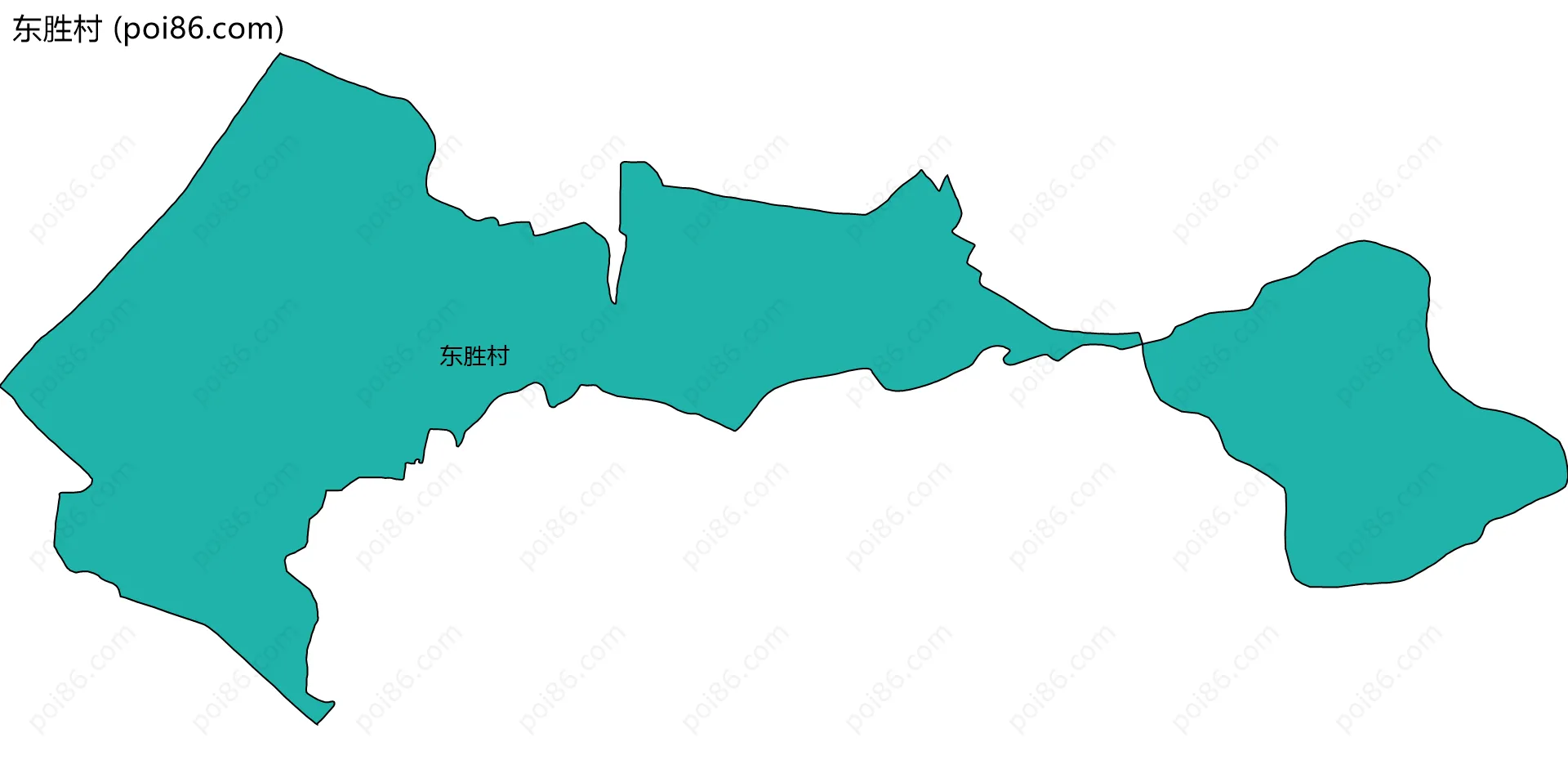 东胜村边界地图