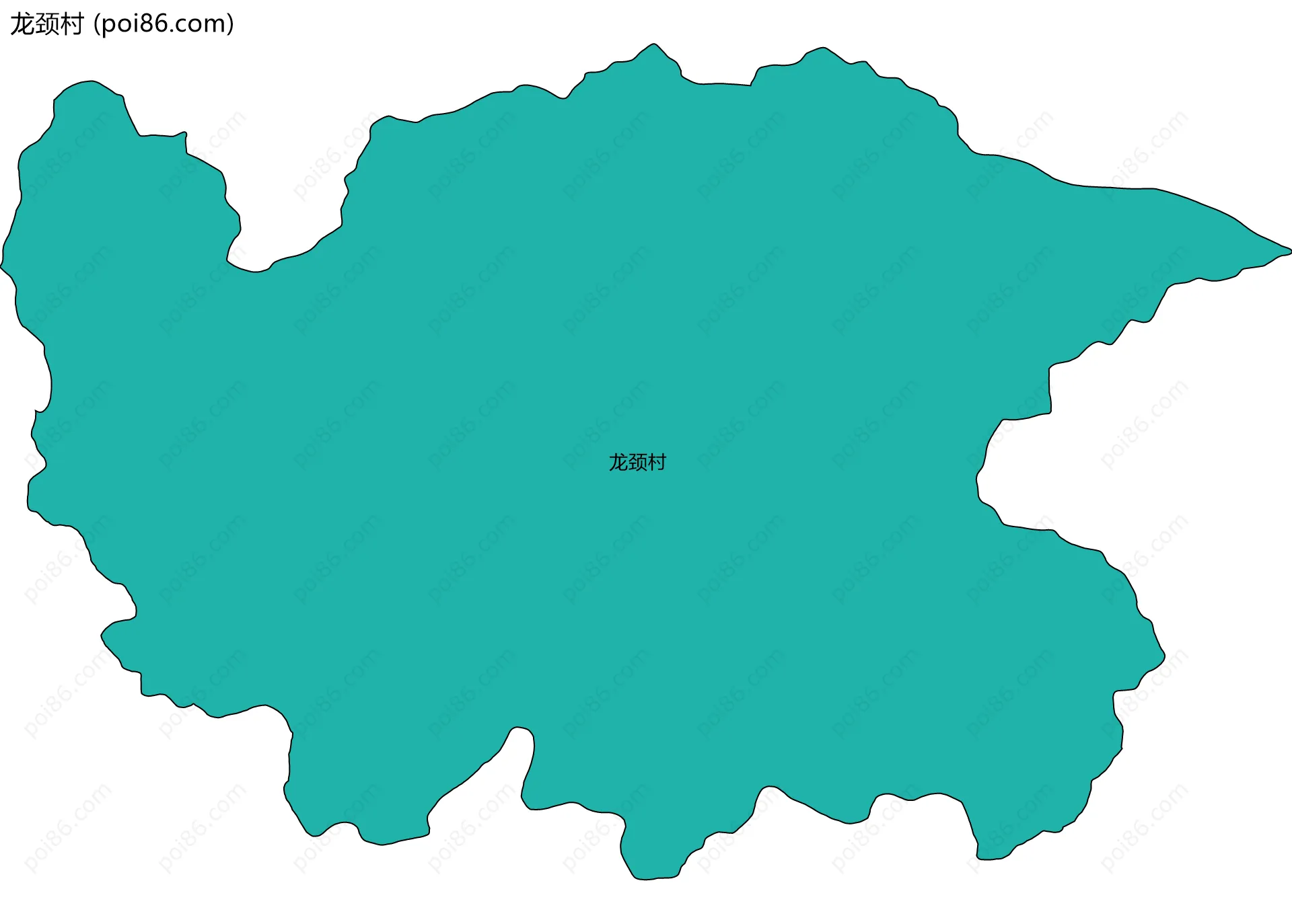 龙颈村边界地图