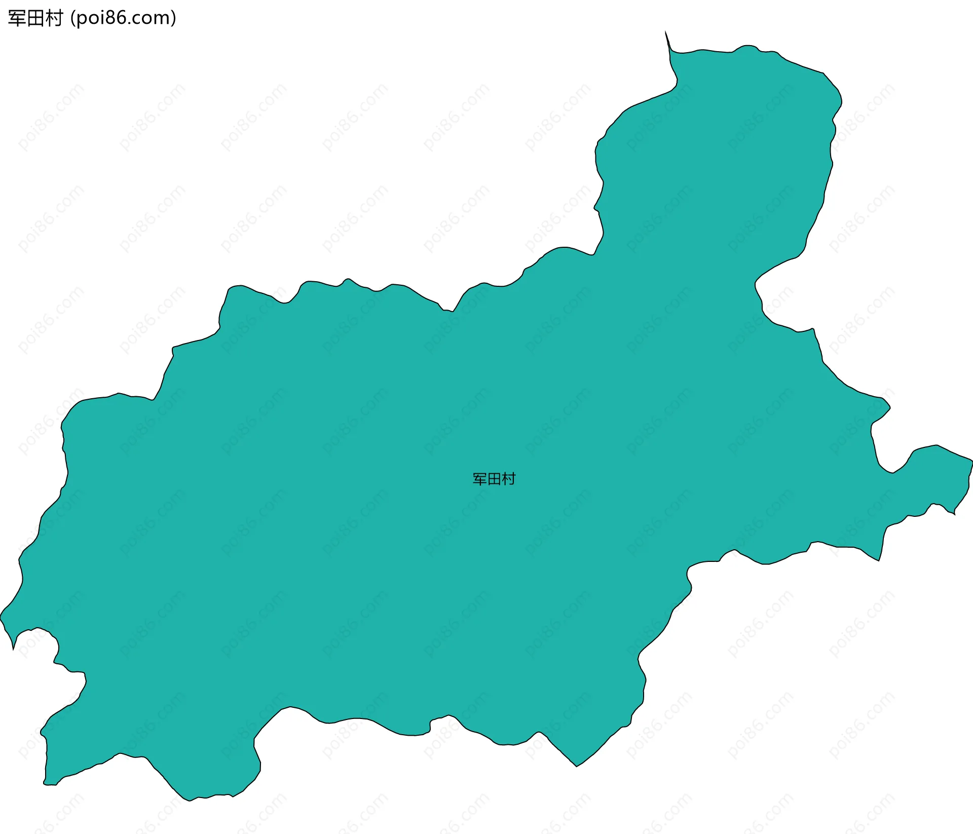 军田村边界地图