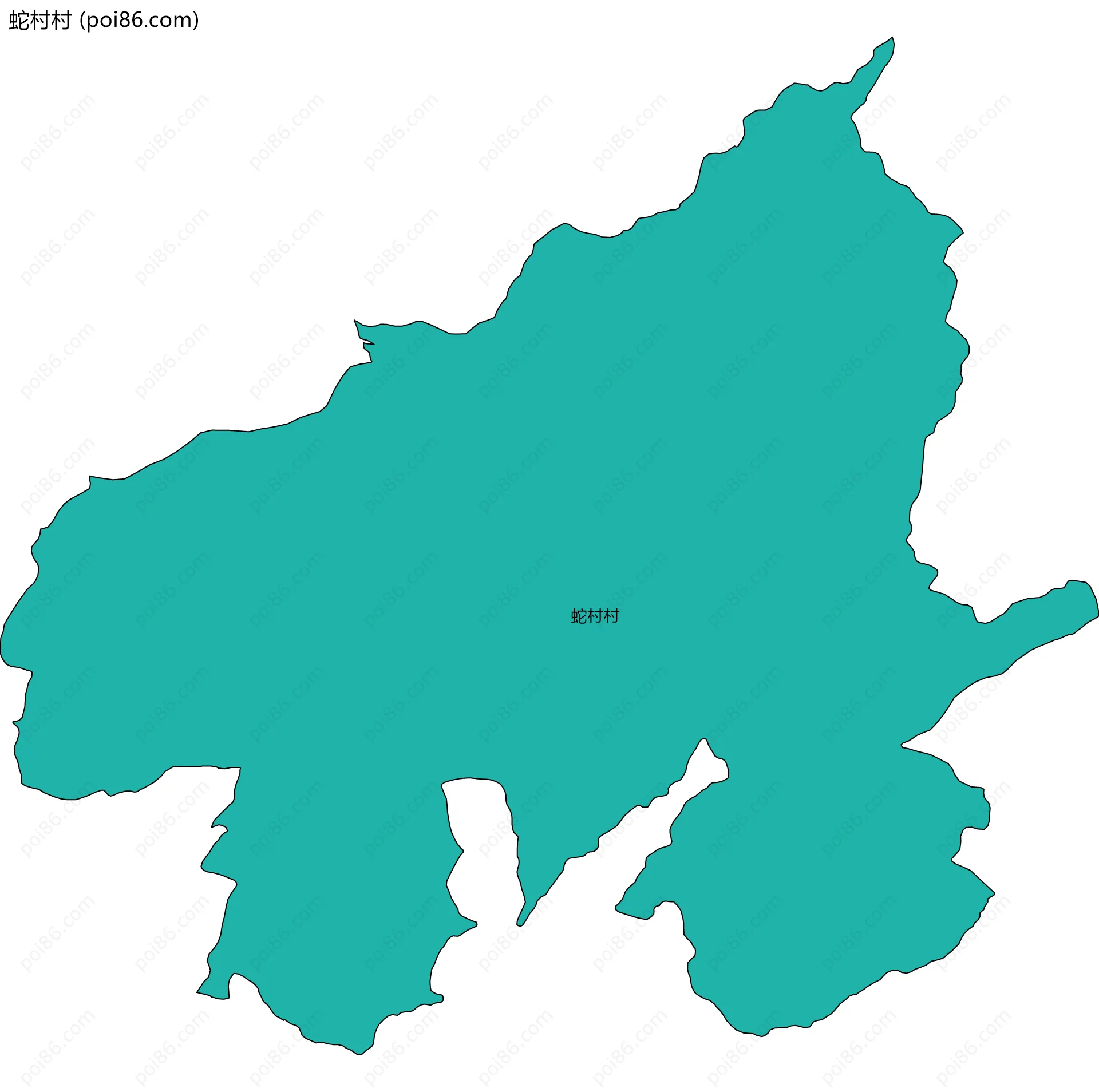 蛇村村边界地图