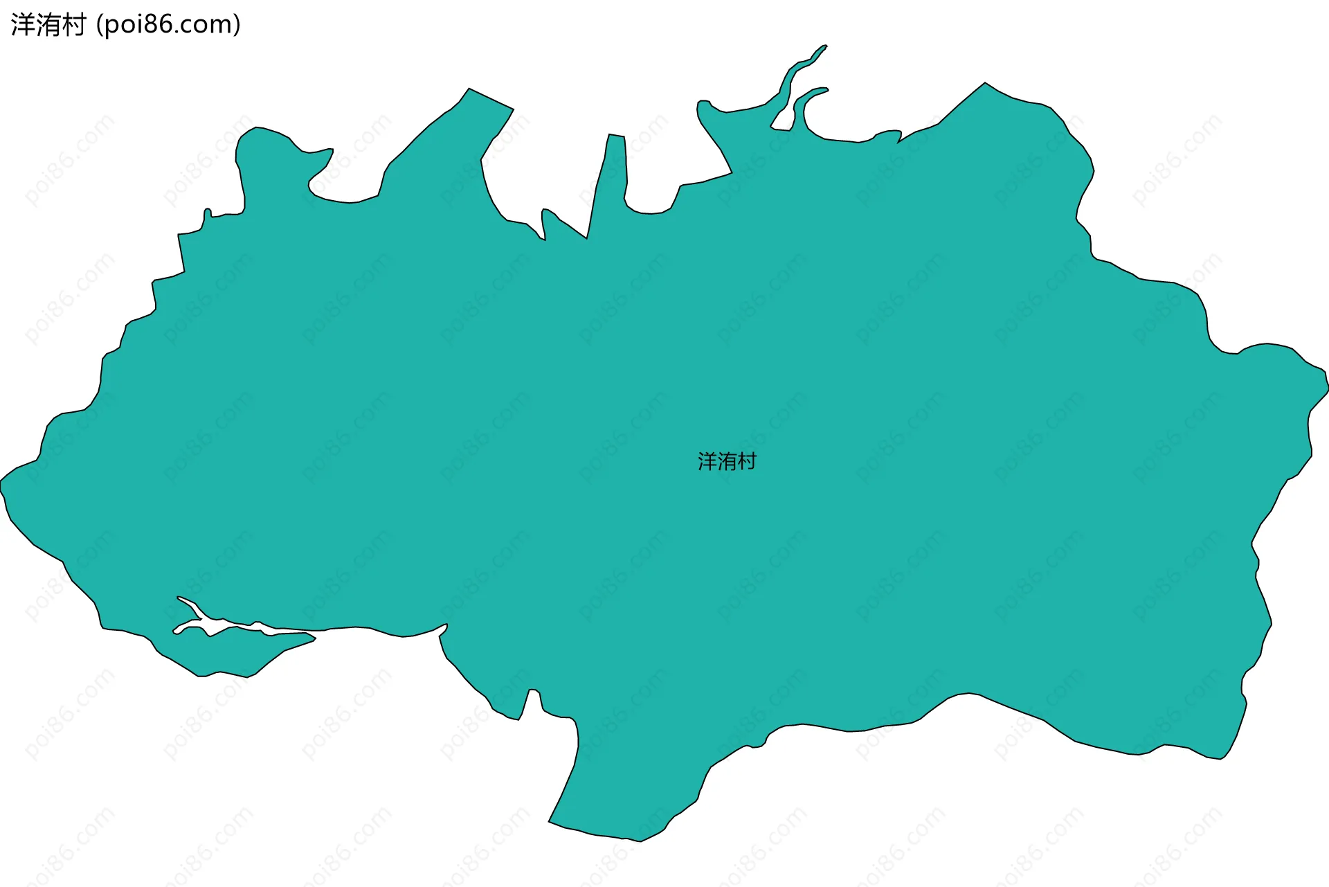 洋洧村边界地图