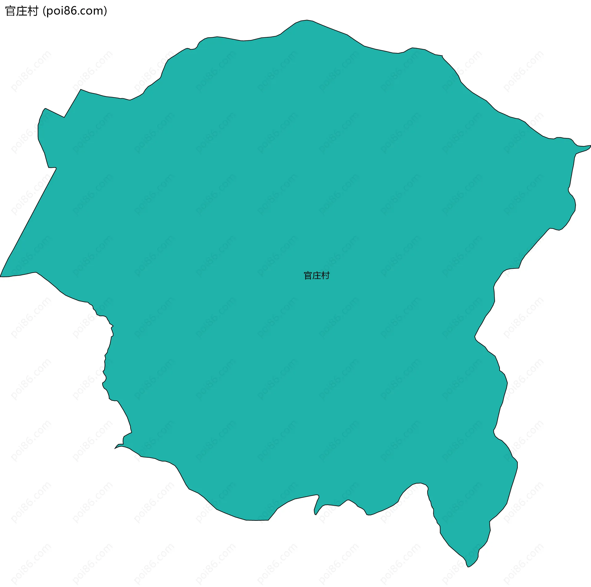 官庄村边界地图