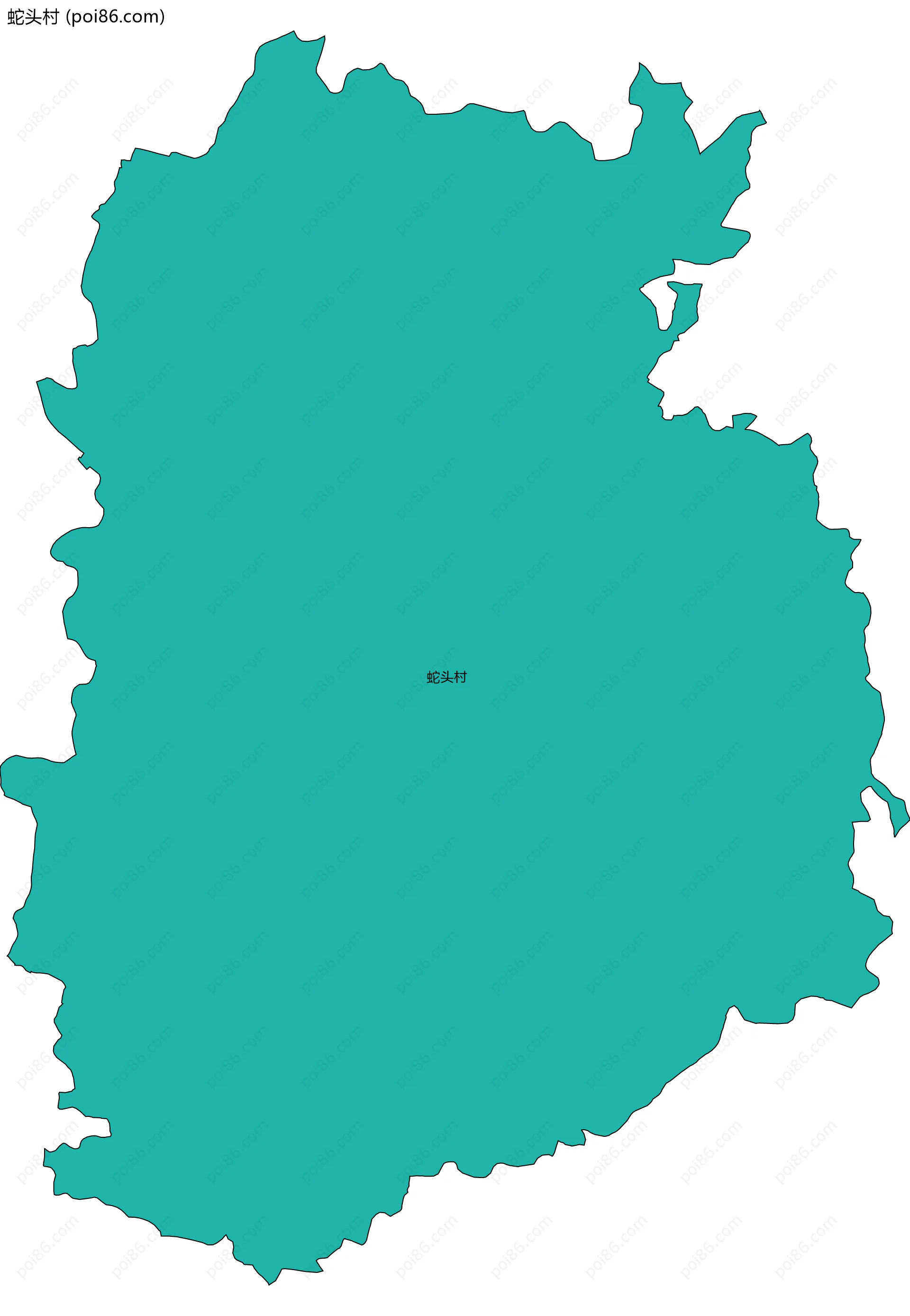 蛇头村边界地图