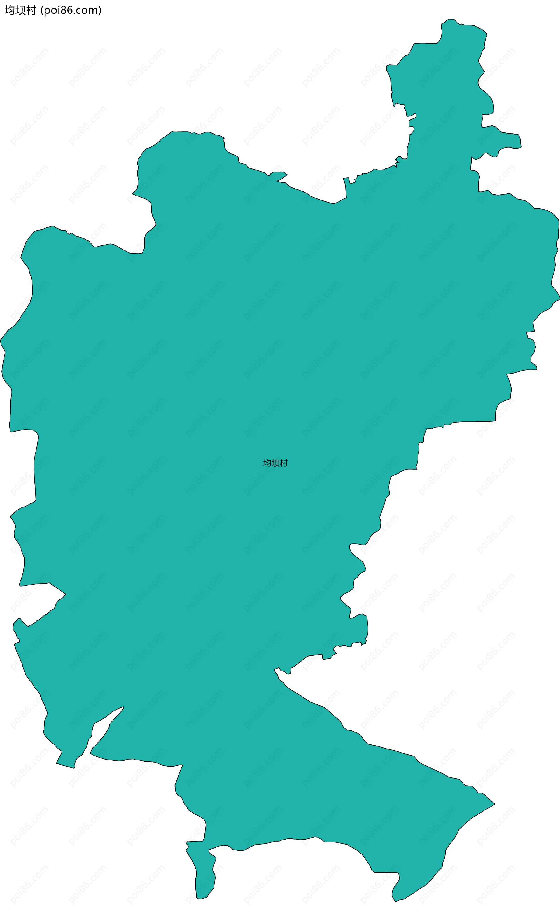 均坝村边界地图