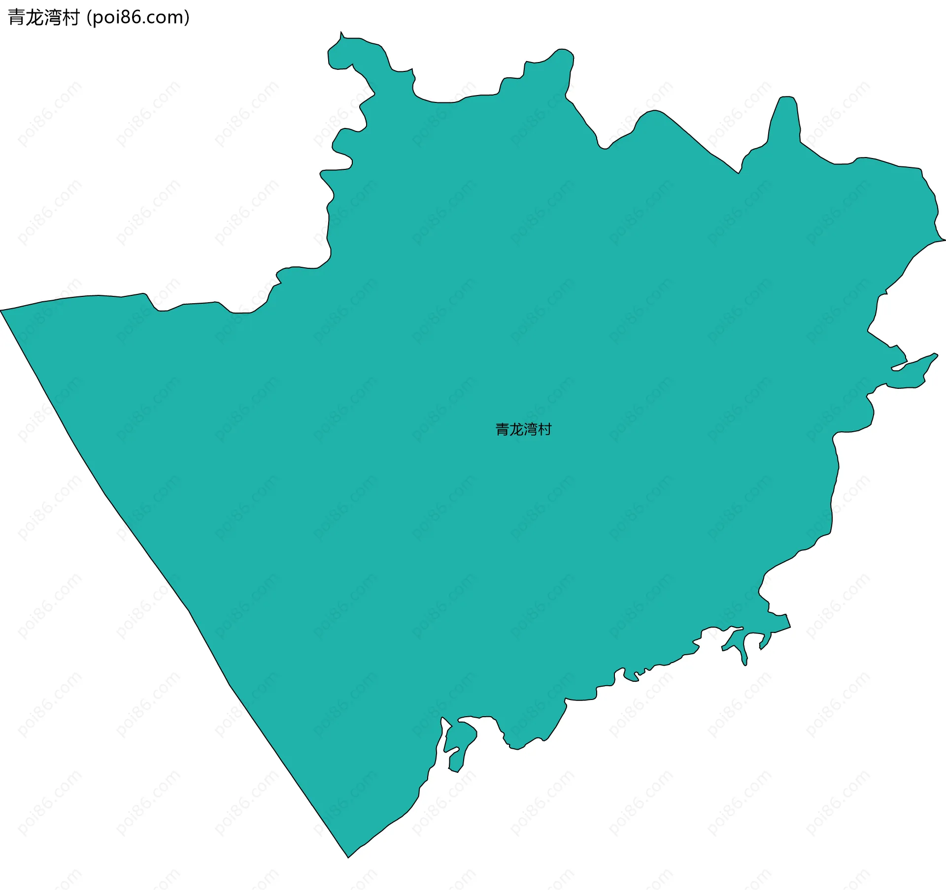 青龙湾村边界地图