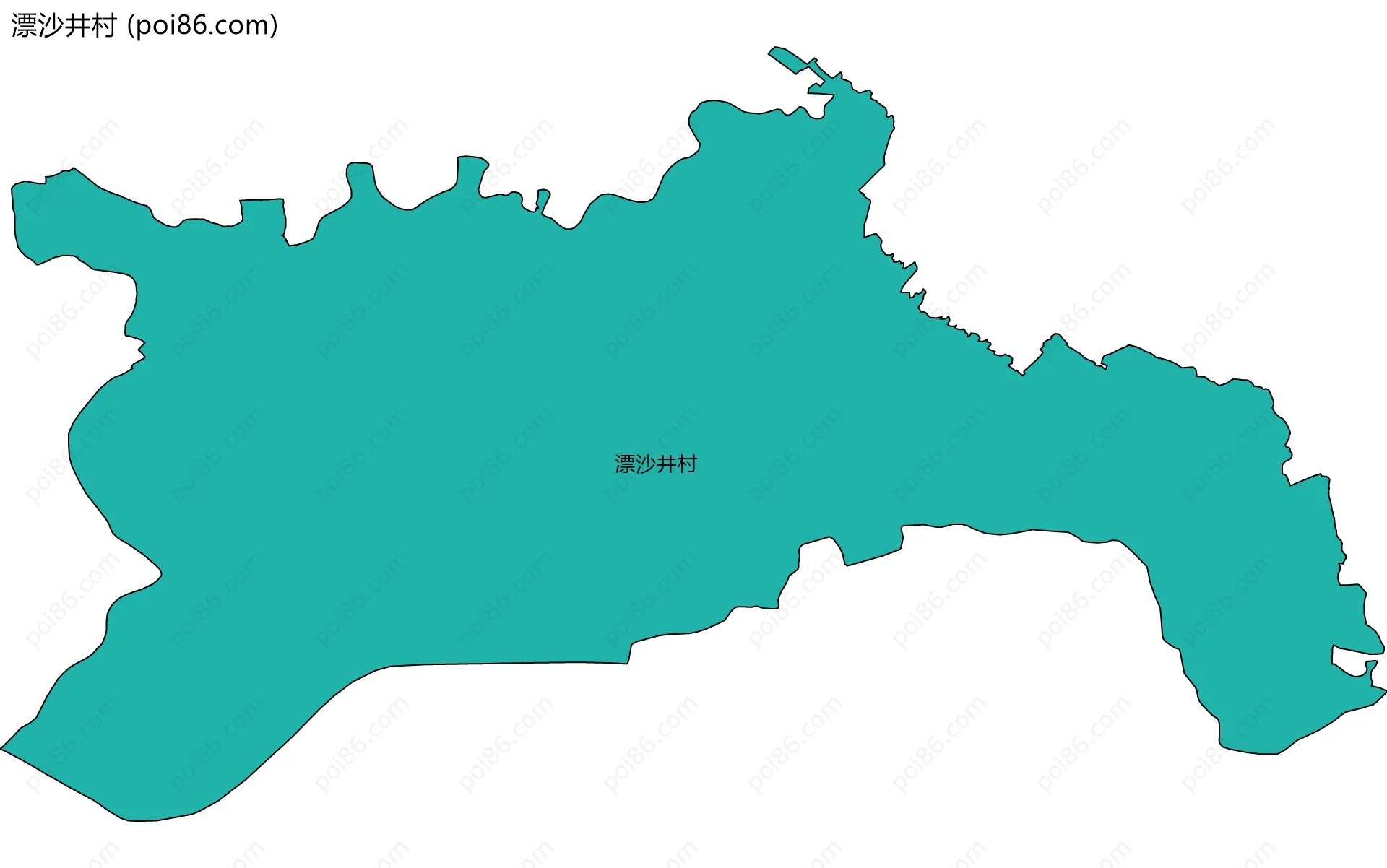 漂沙井村边界地图