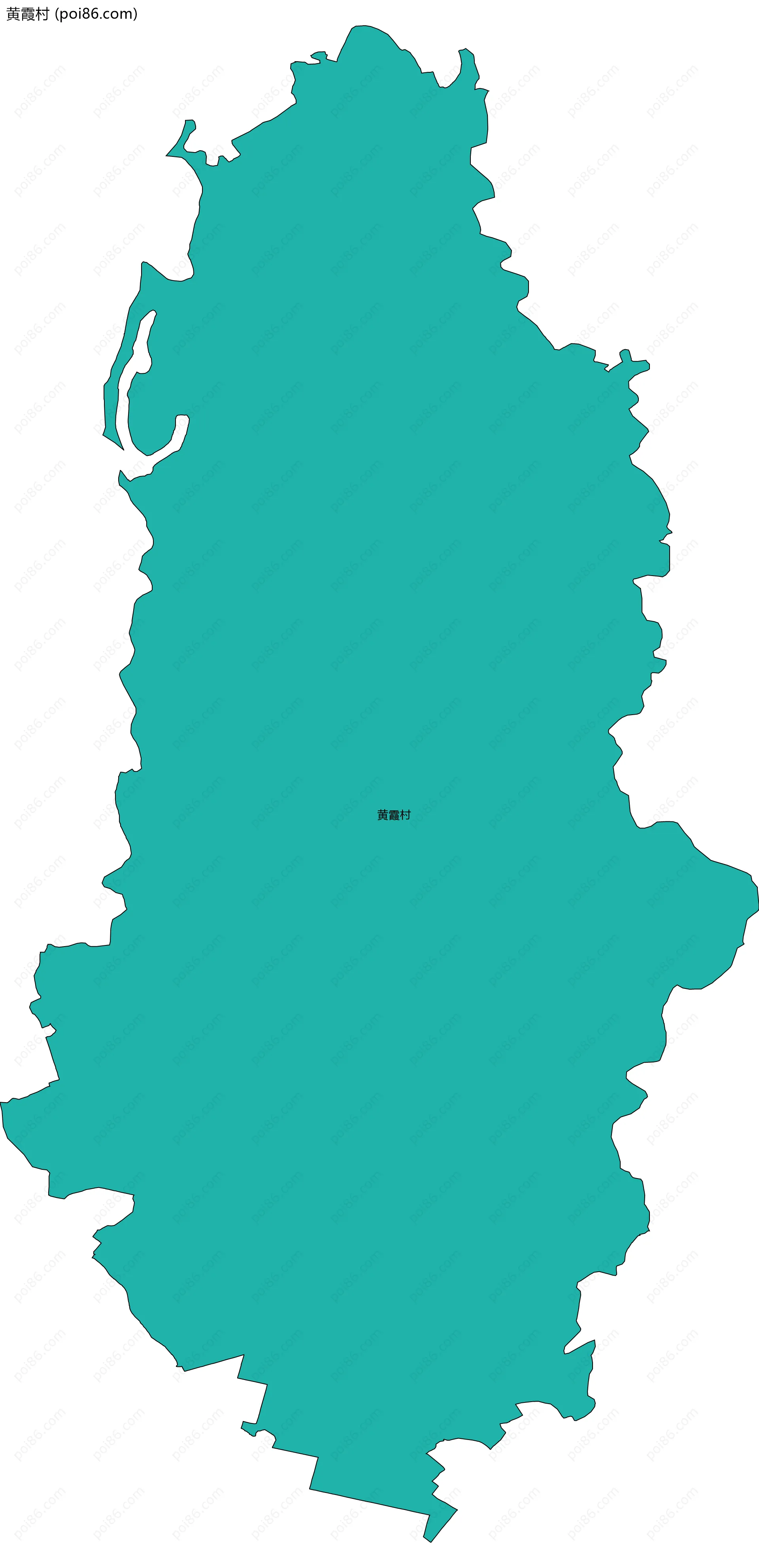 黄霞村边界地图