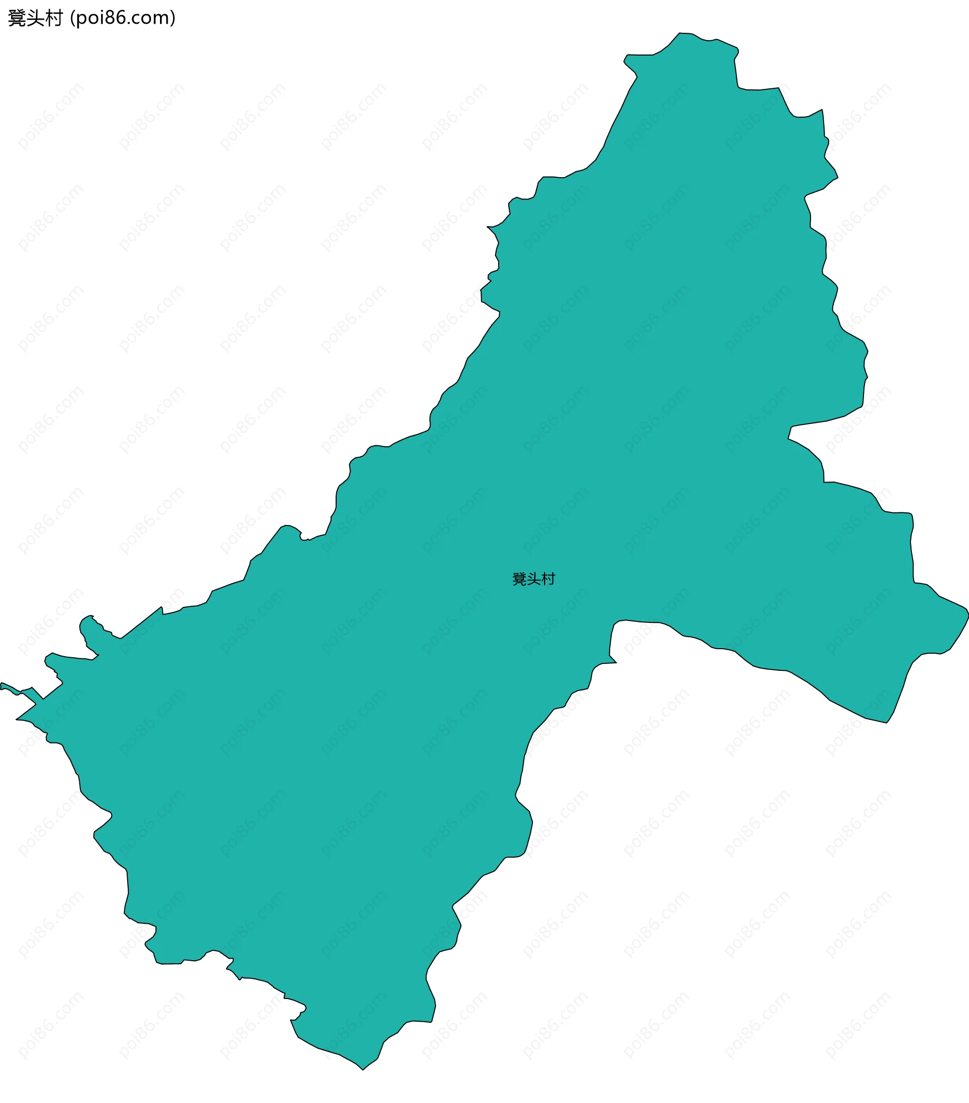 凳头村边界地图