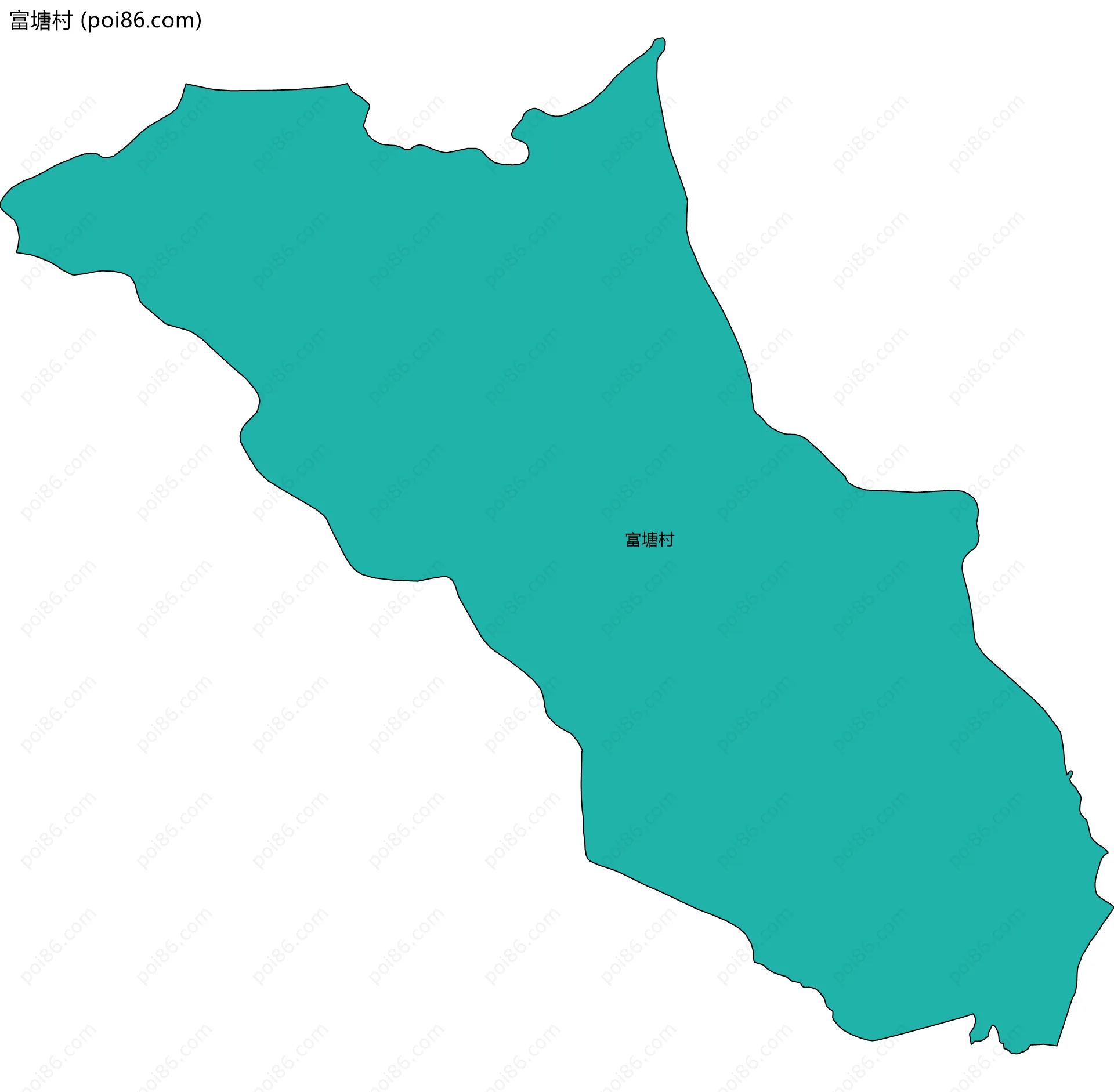 富塘村边界地图