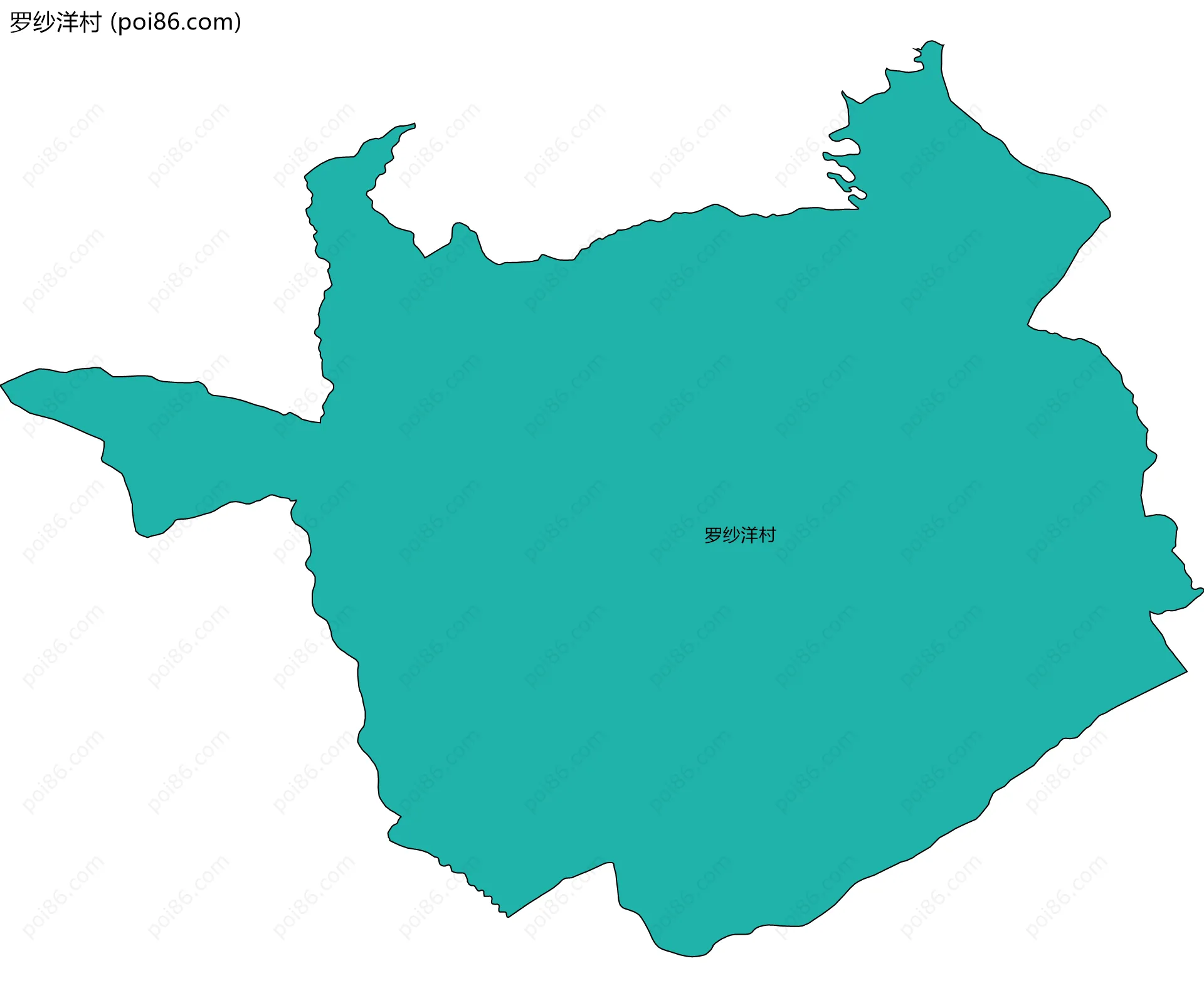 罗纱洋村边界地图