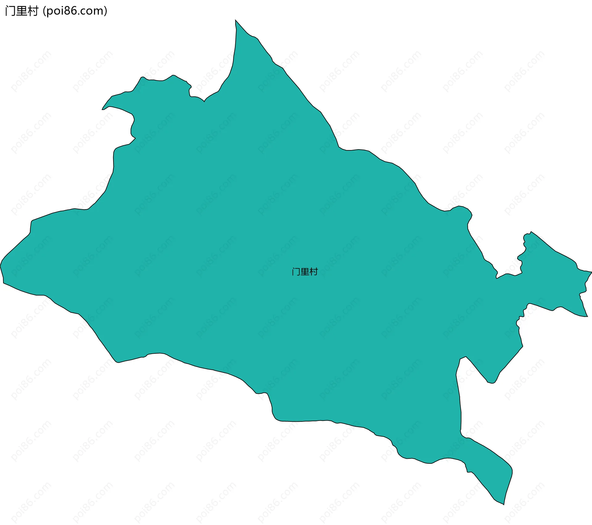 门里村边界地图