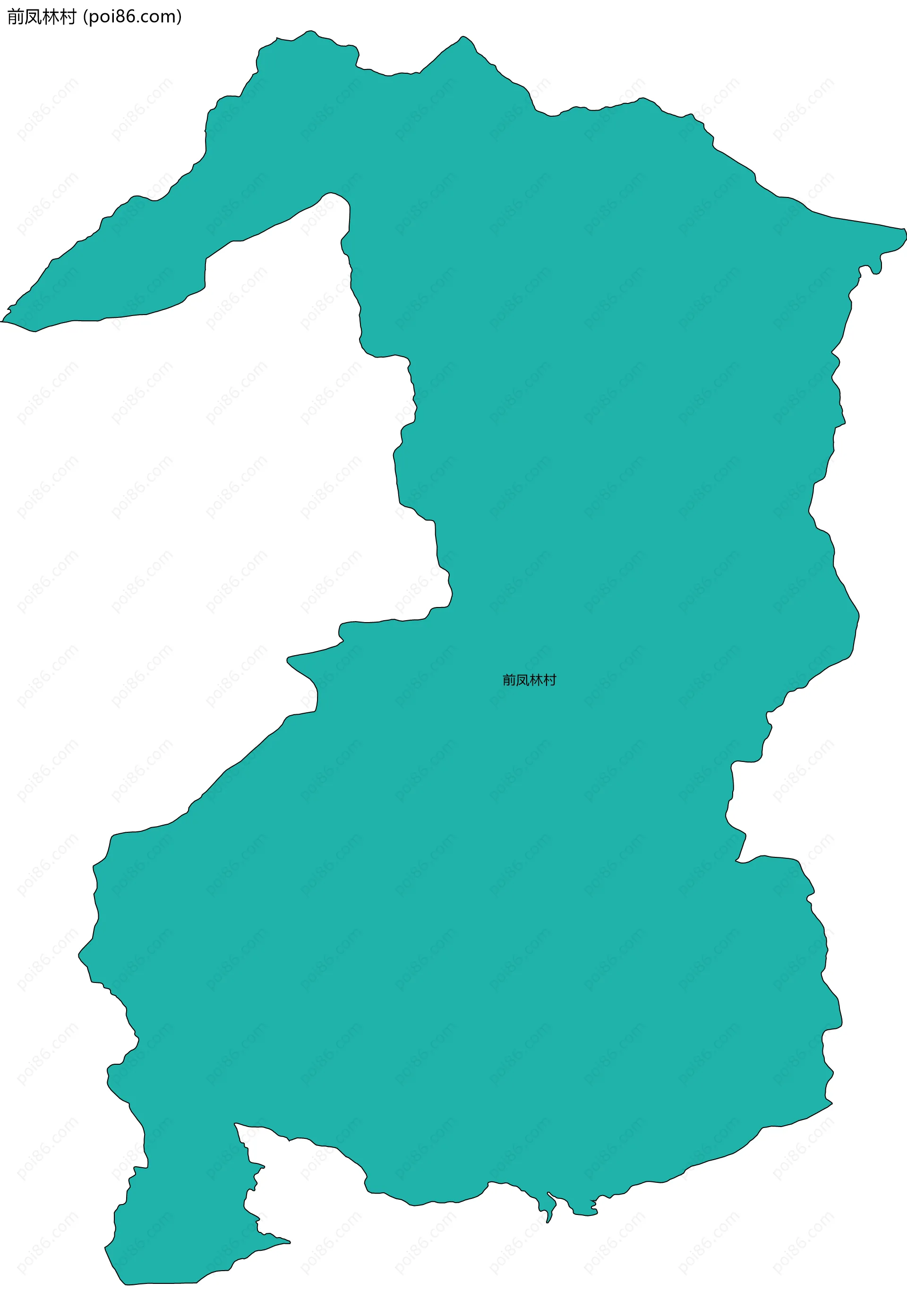 前凤林村边界地图