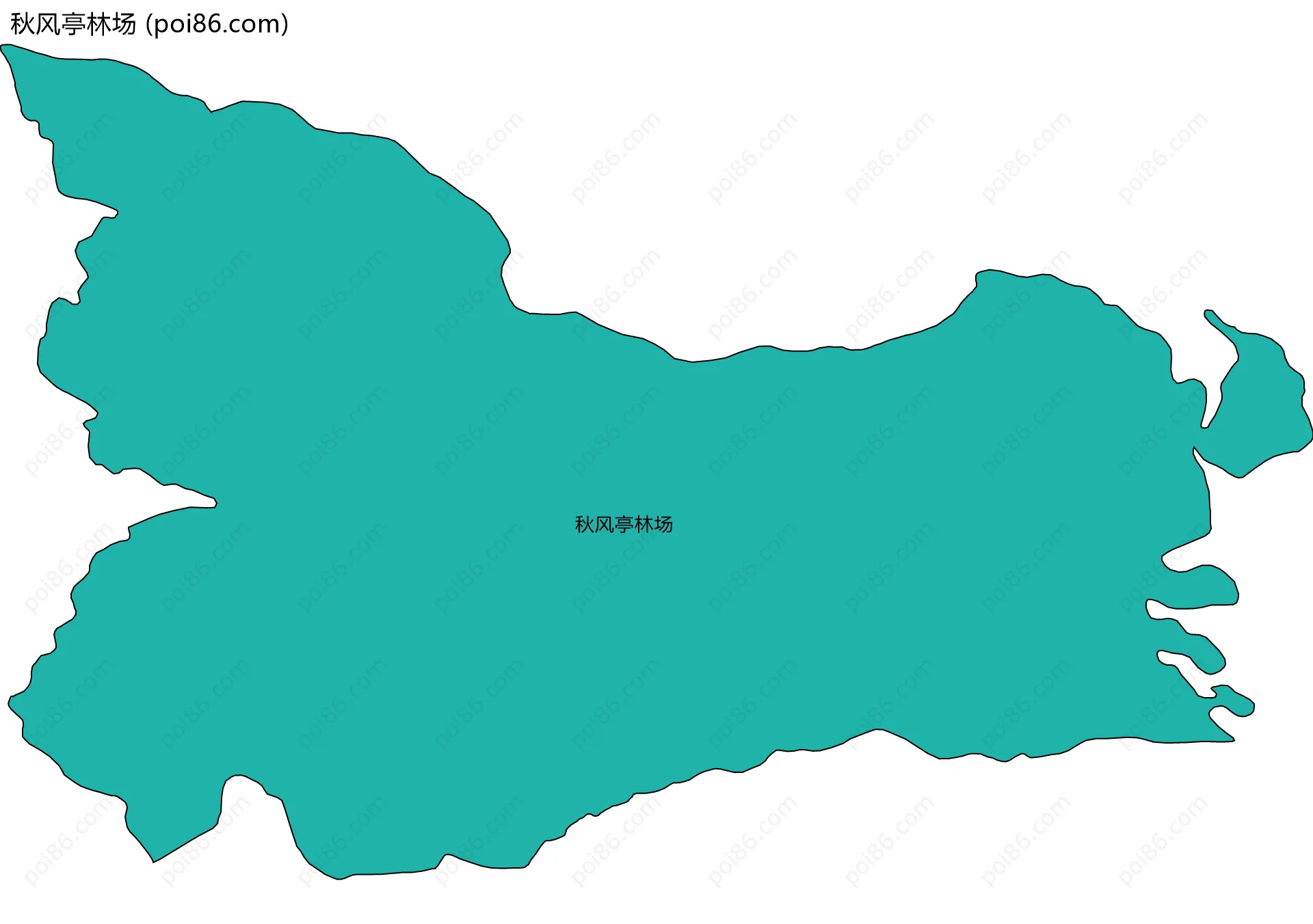 秋风亭林场边界地图