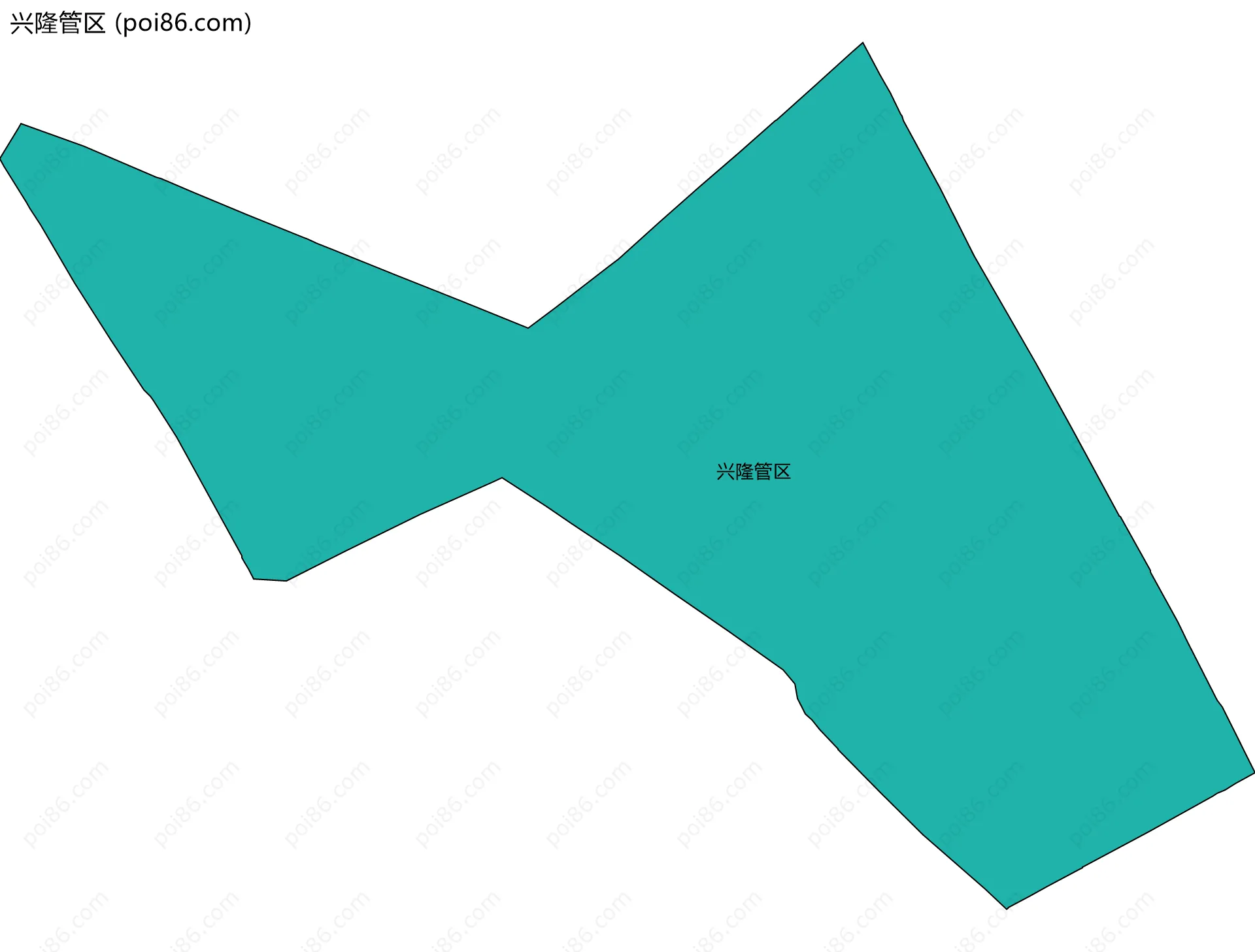 兴隆管区边界地图