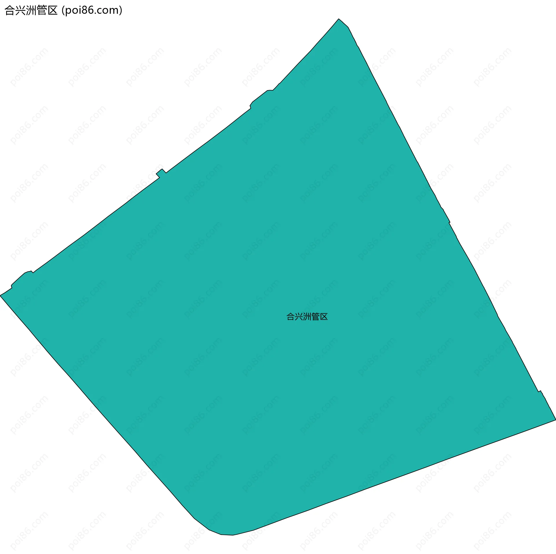 合兴洲管区边界地图