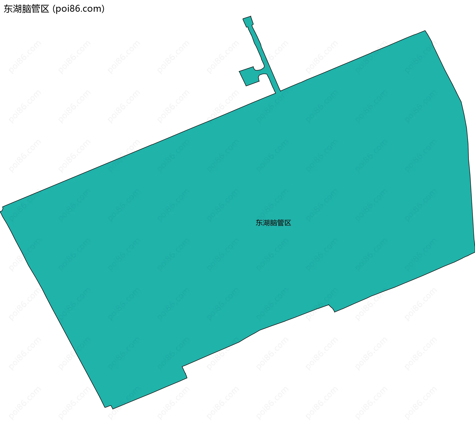 东湖脑管区边界地图