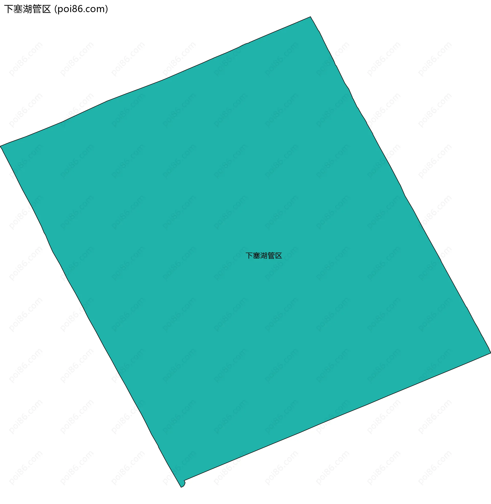 下塞湖管区边界地图