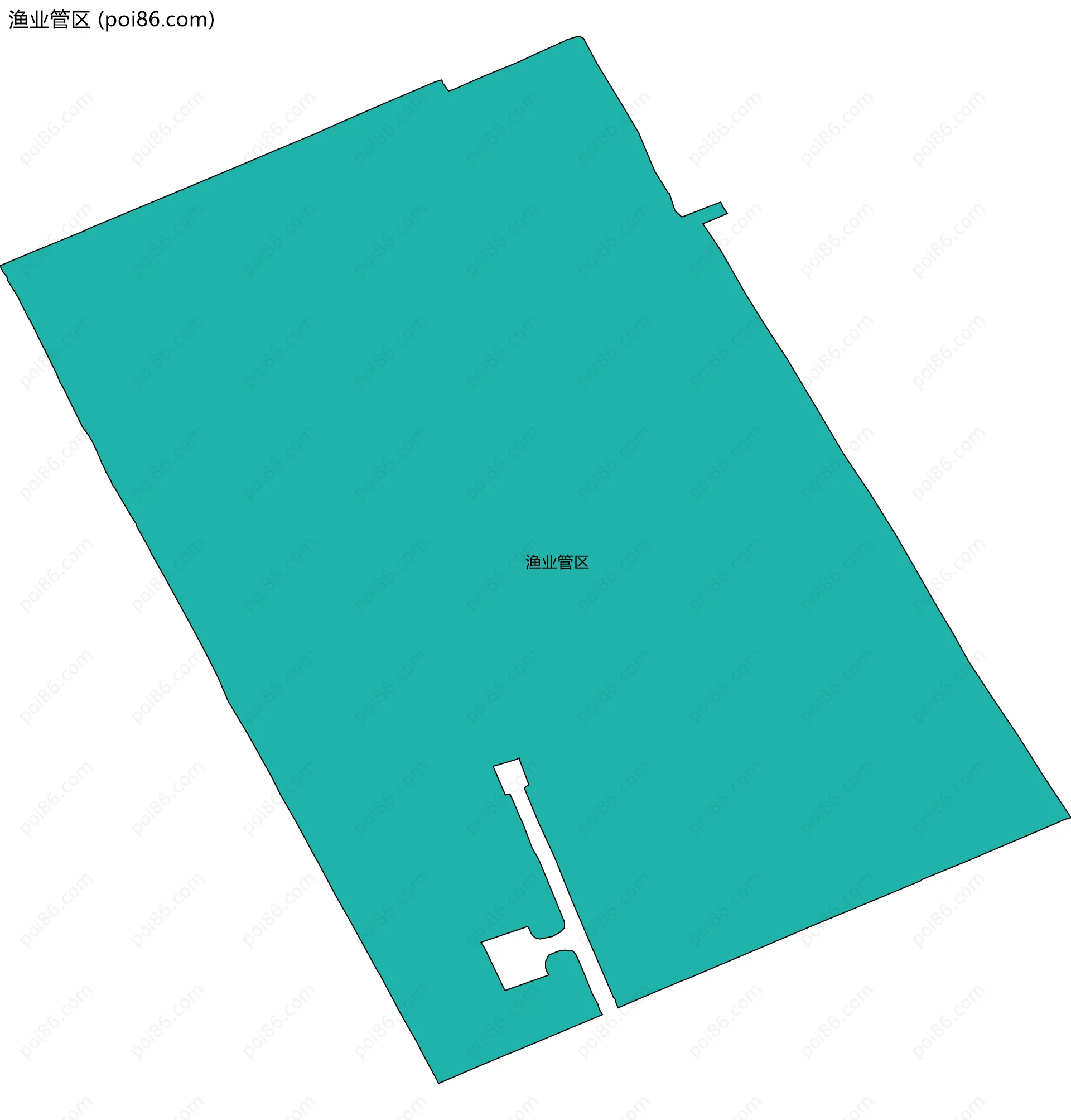 渔业管区边界地图