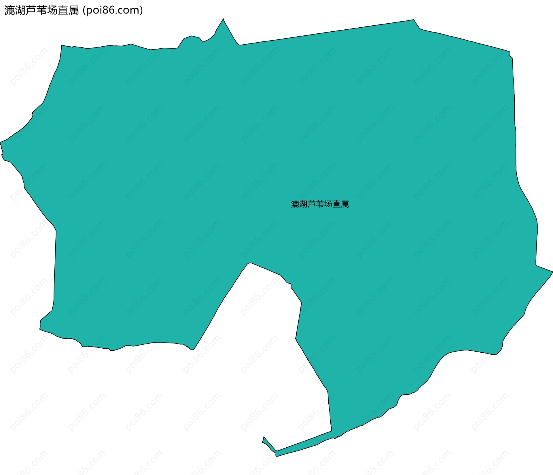 漉湖芦苇场直属边界地图