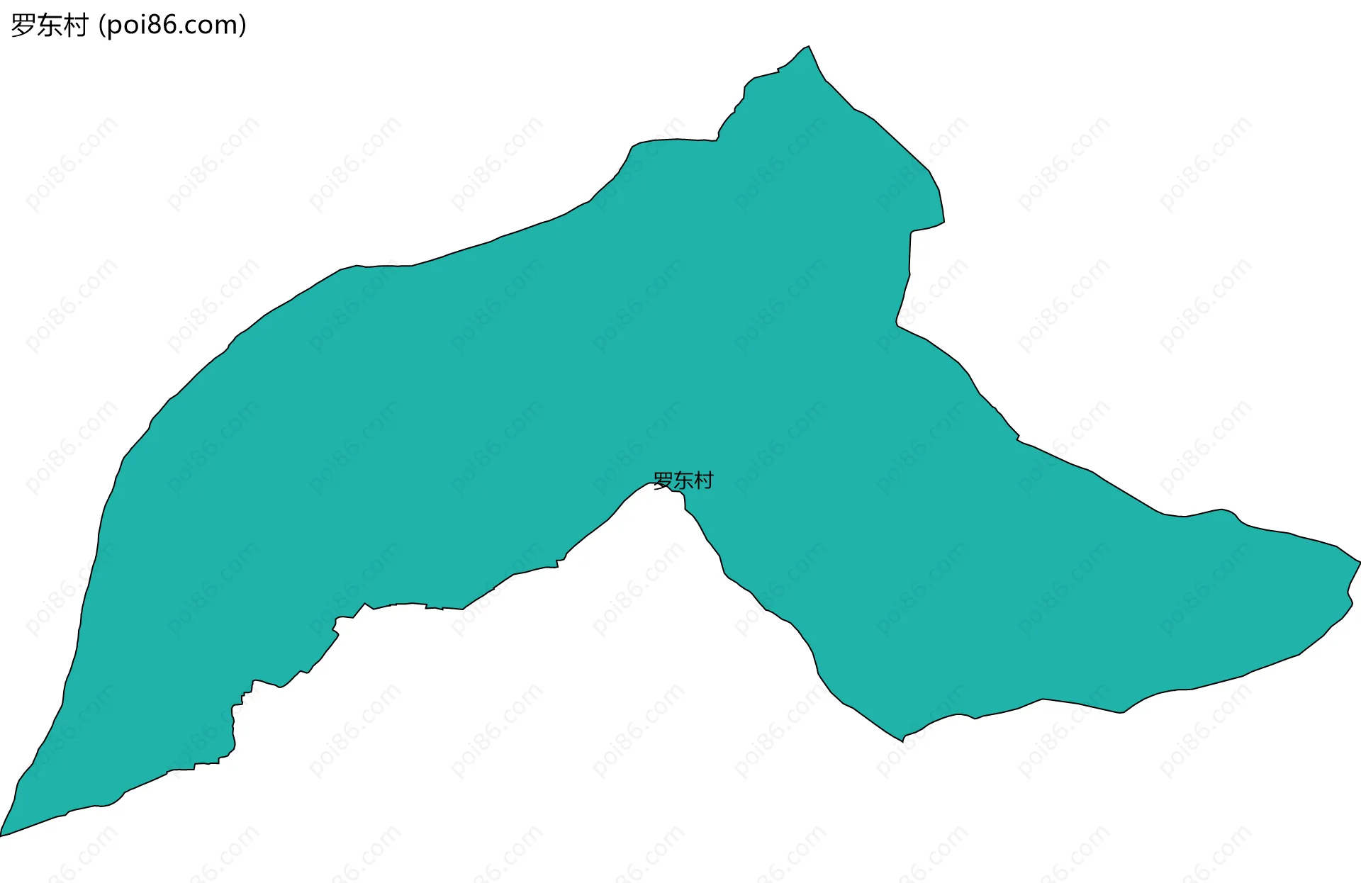 罗东村边界地图