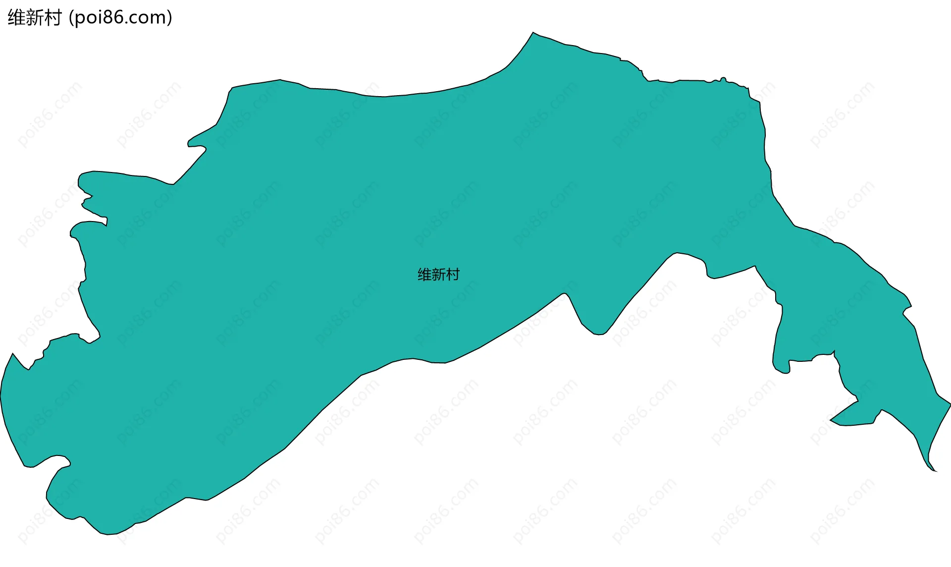 维新村边界地图