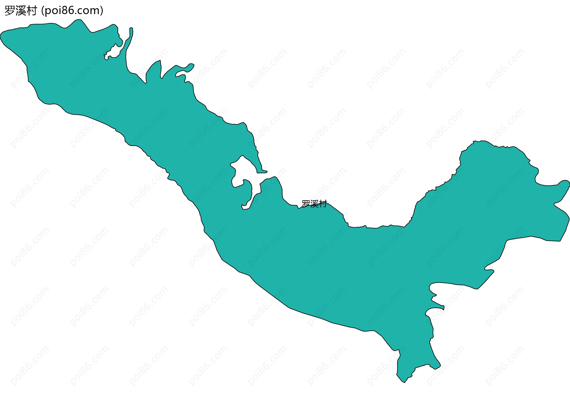 罗溪村边界地图