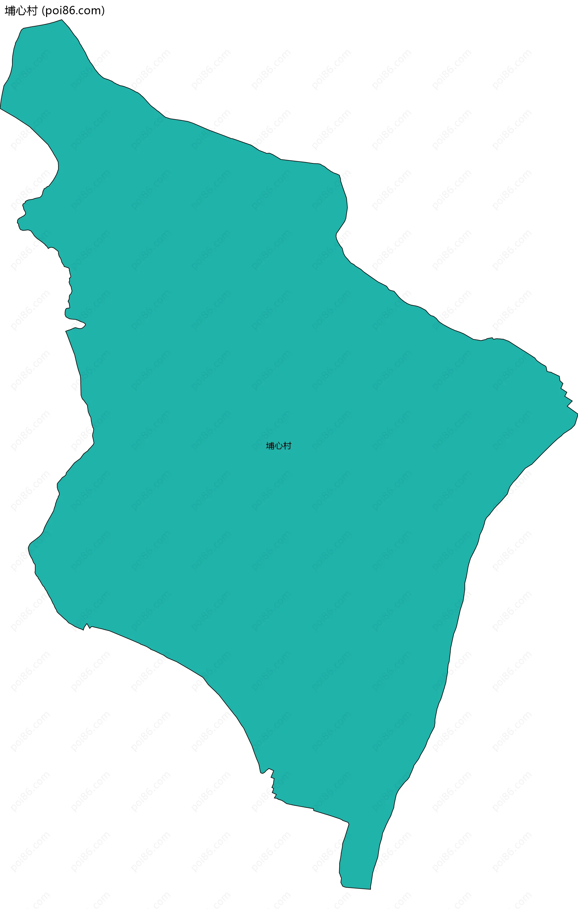 埔心村边界地图