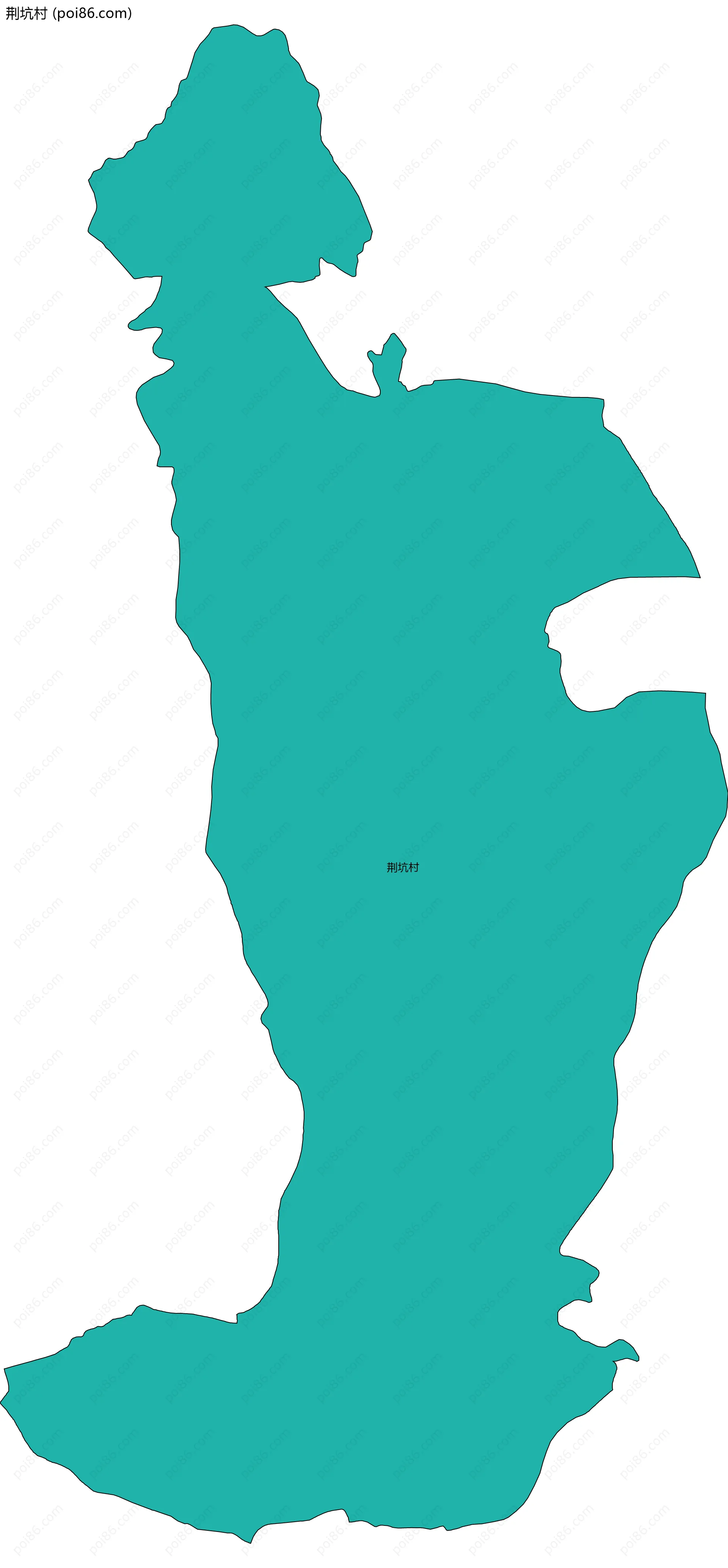 荆坑村边界地图