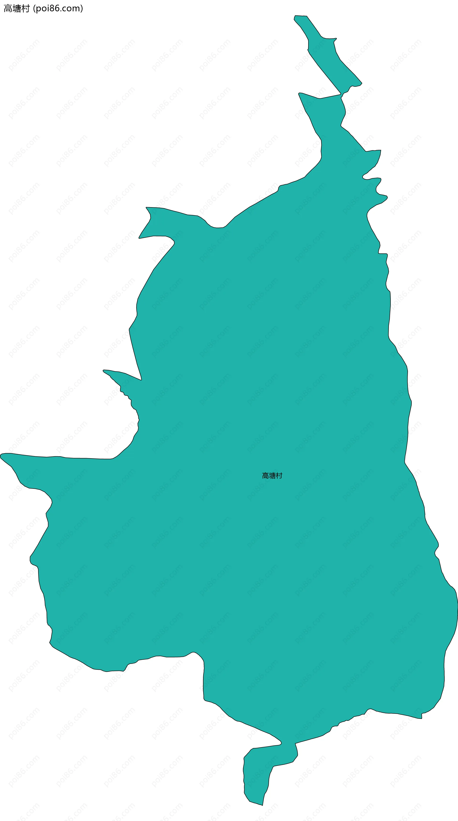 高塘村边界地图