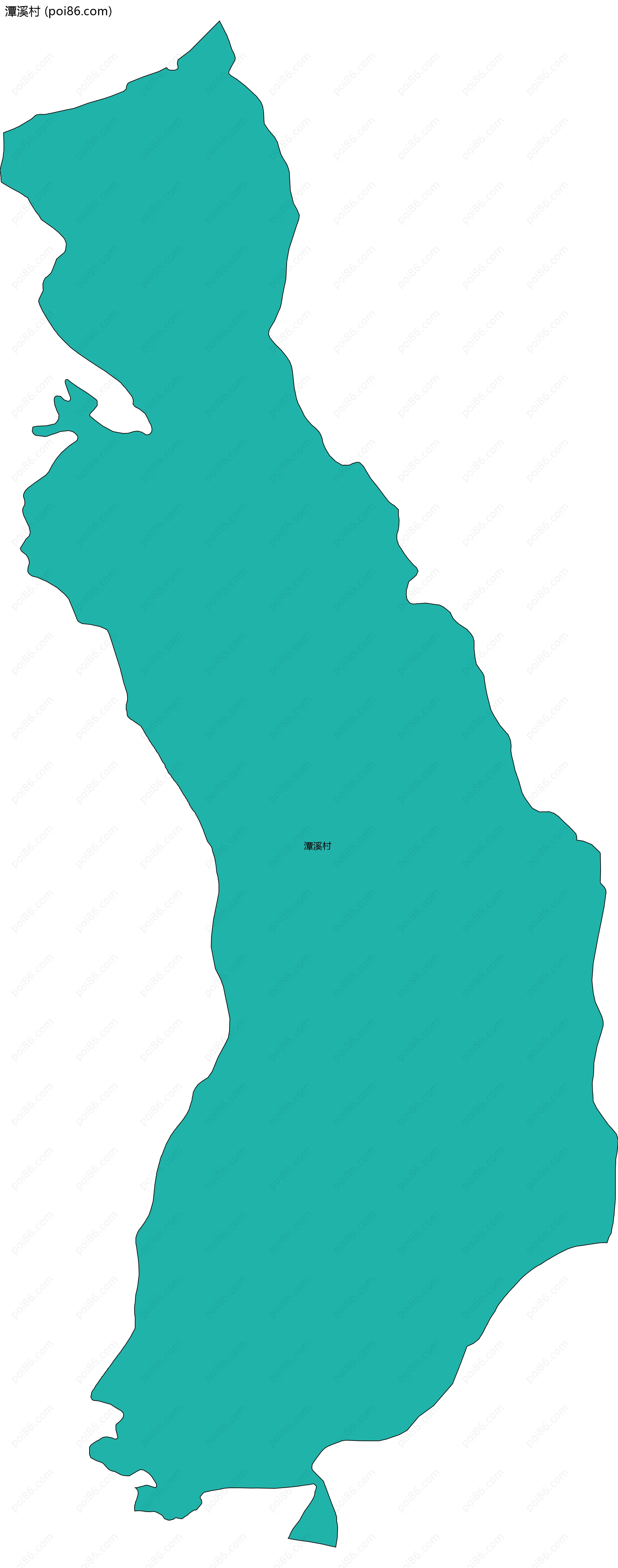 潭溪村边界地图