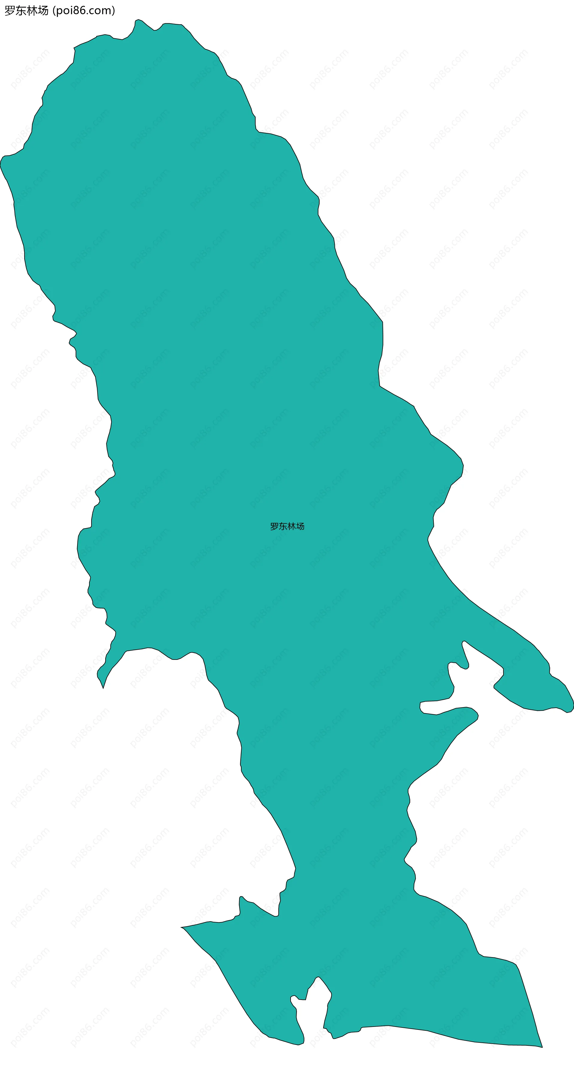 罗东林场边界地图