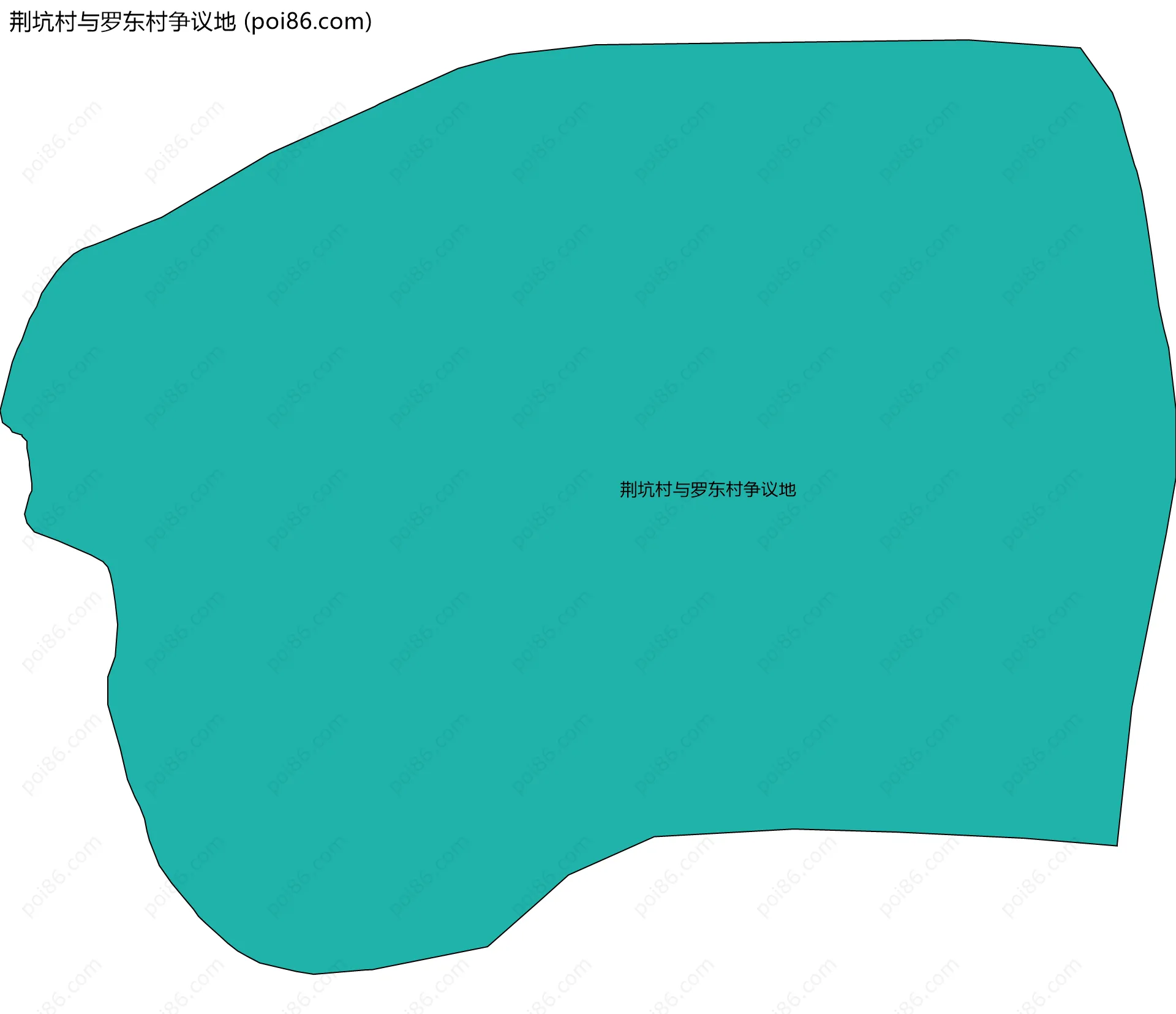 荆坑村与罗东村争议地边界地图