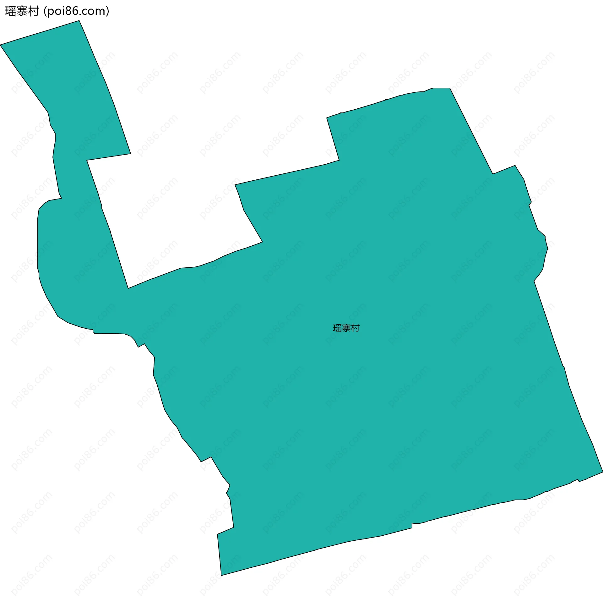瑶寨村边界地图