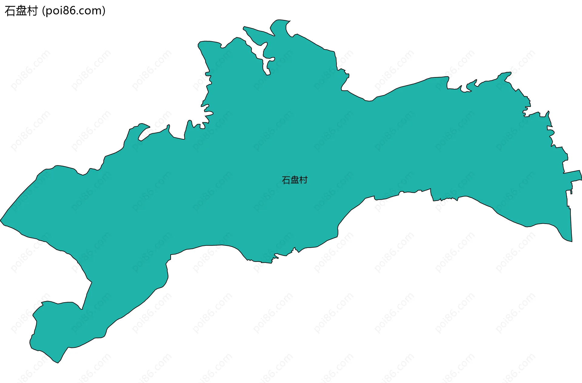 石盘村边界地图