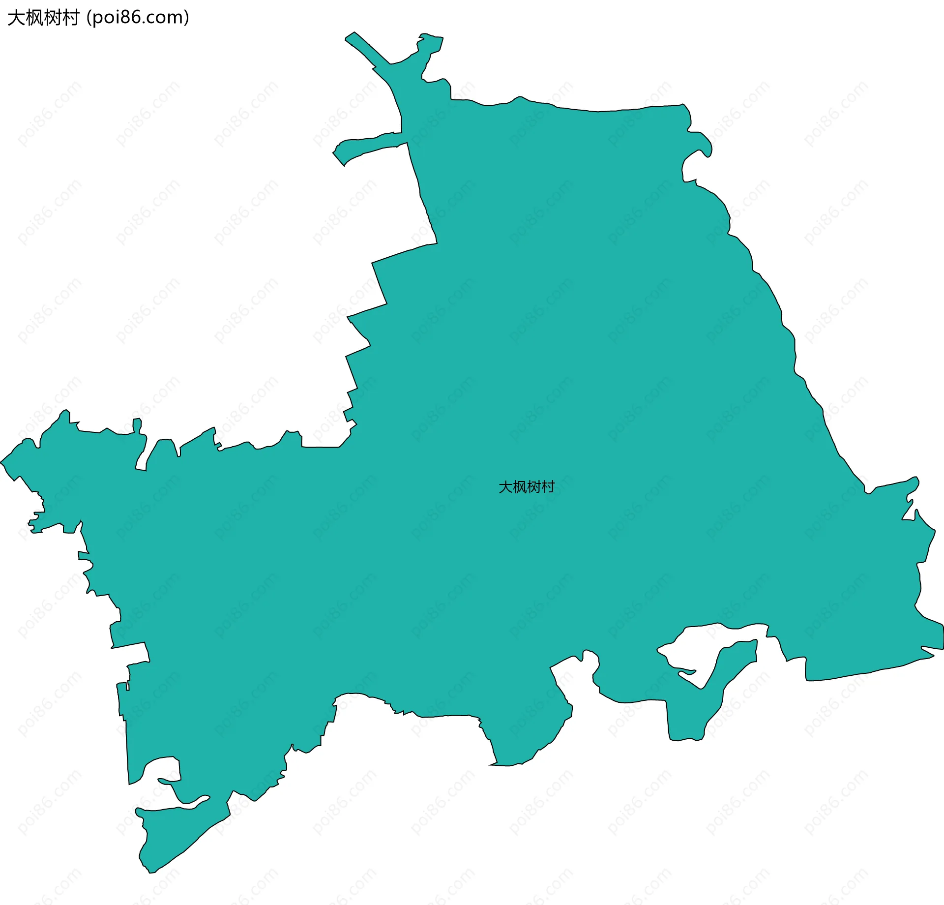 大枫树村边界地图