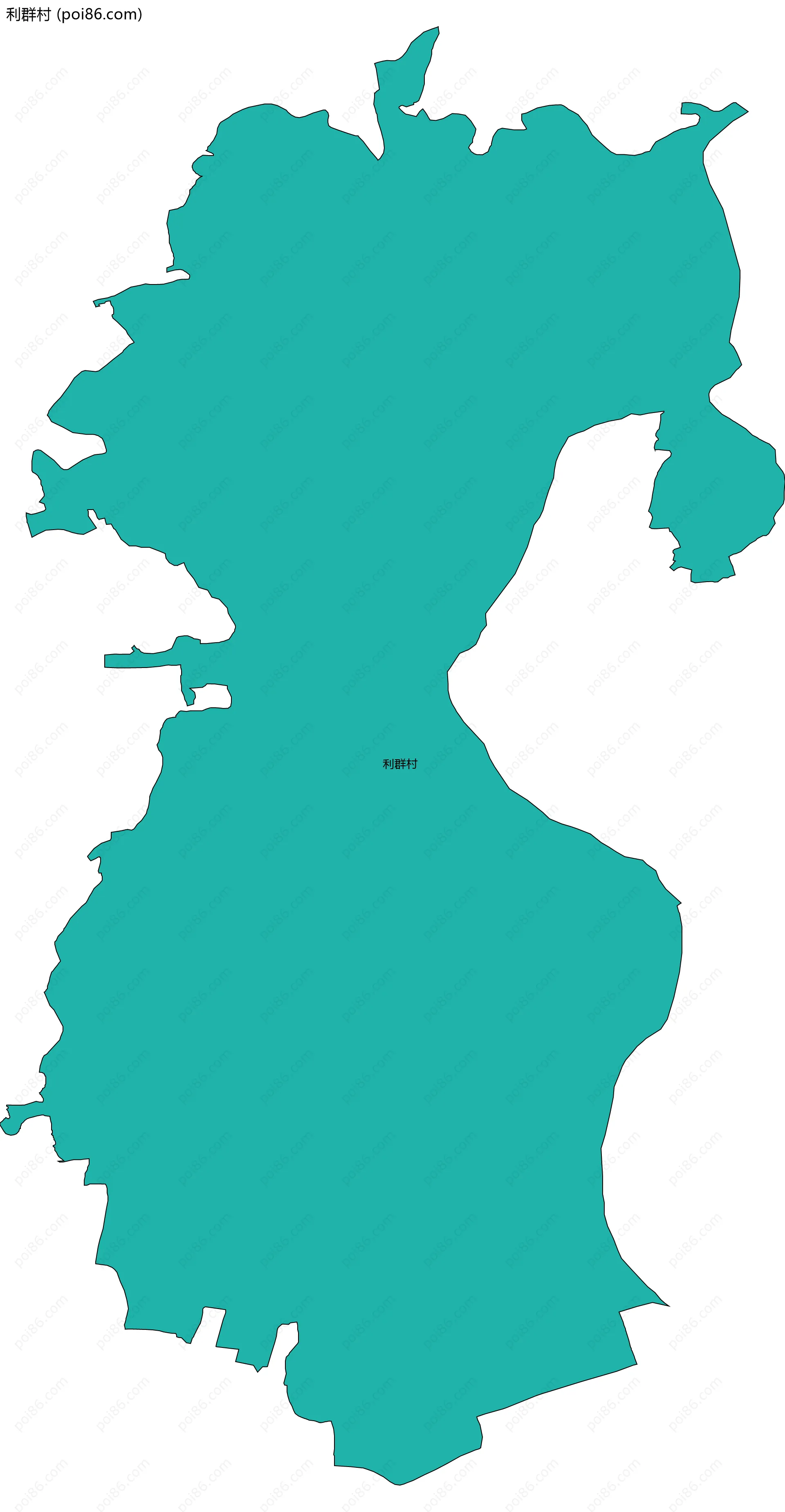 利群村边界地图