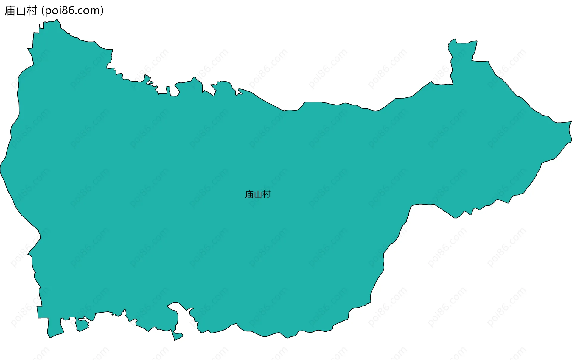 庙山村边界地图
