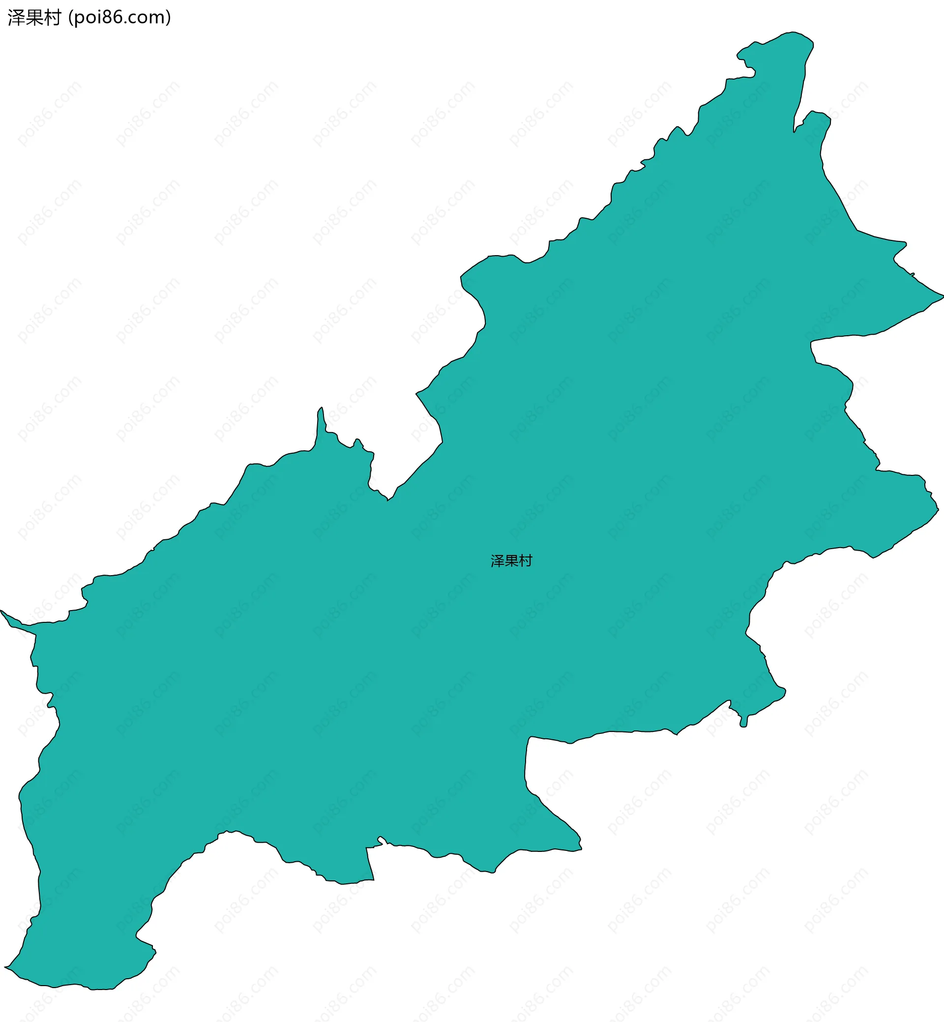 泽果村边界地图