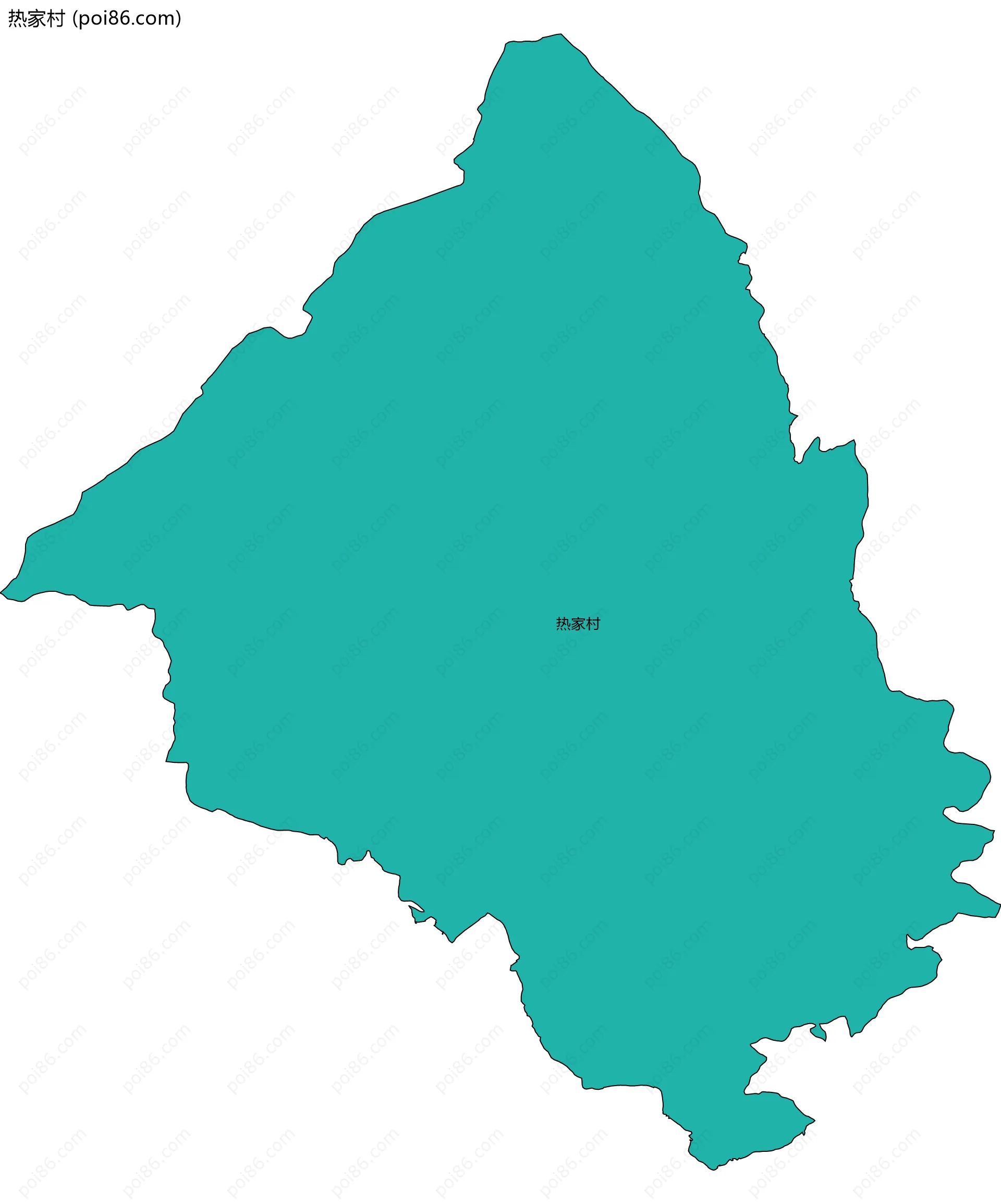 热家村边界地图