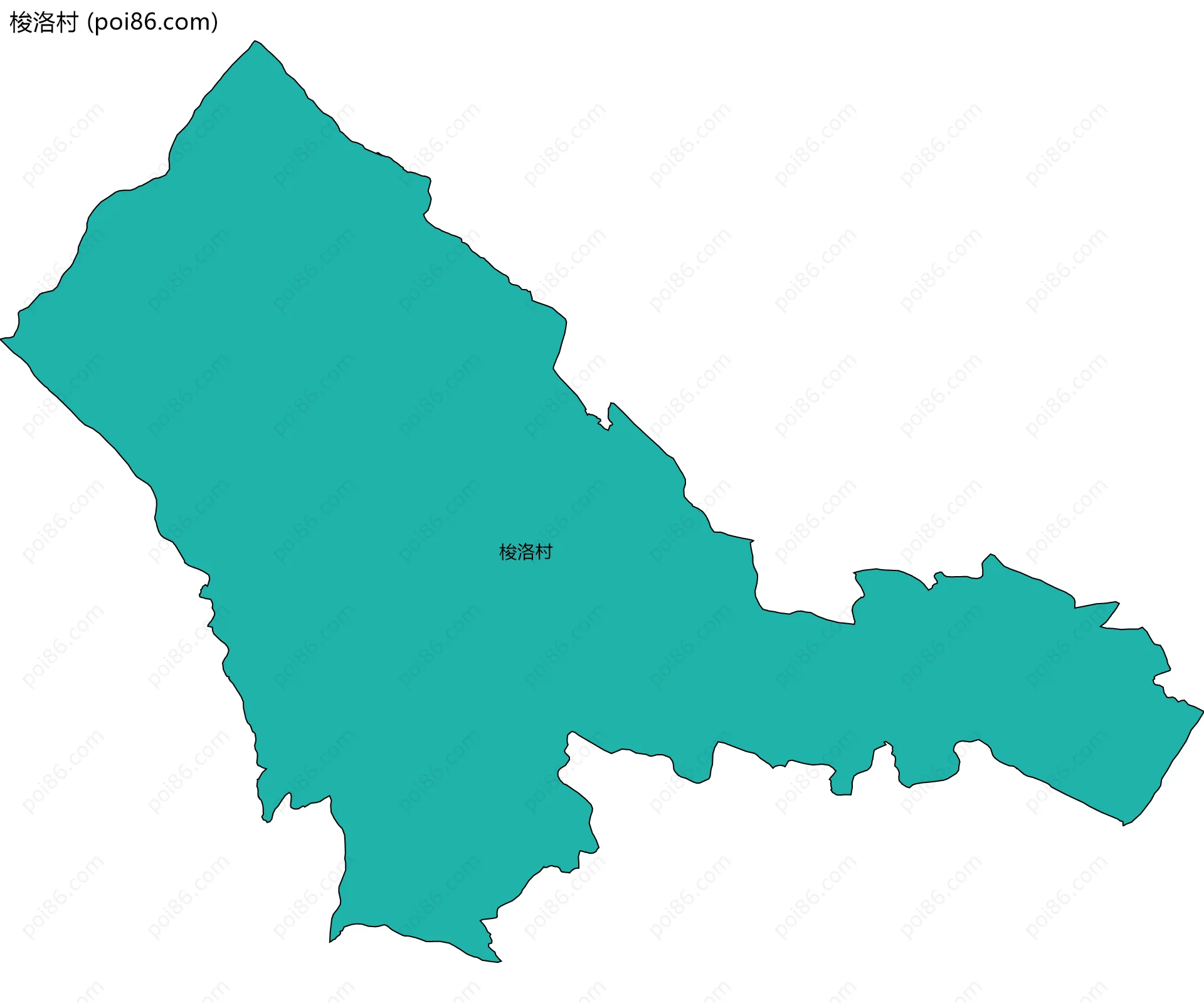 梭洛村边界地图