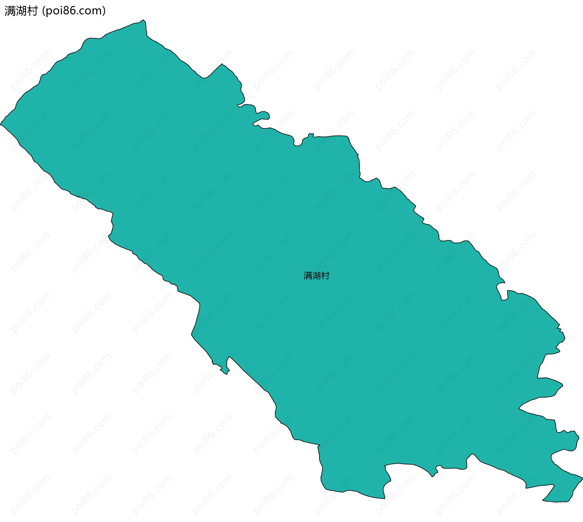 满湖村边界地图
