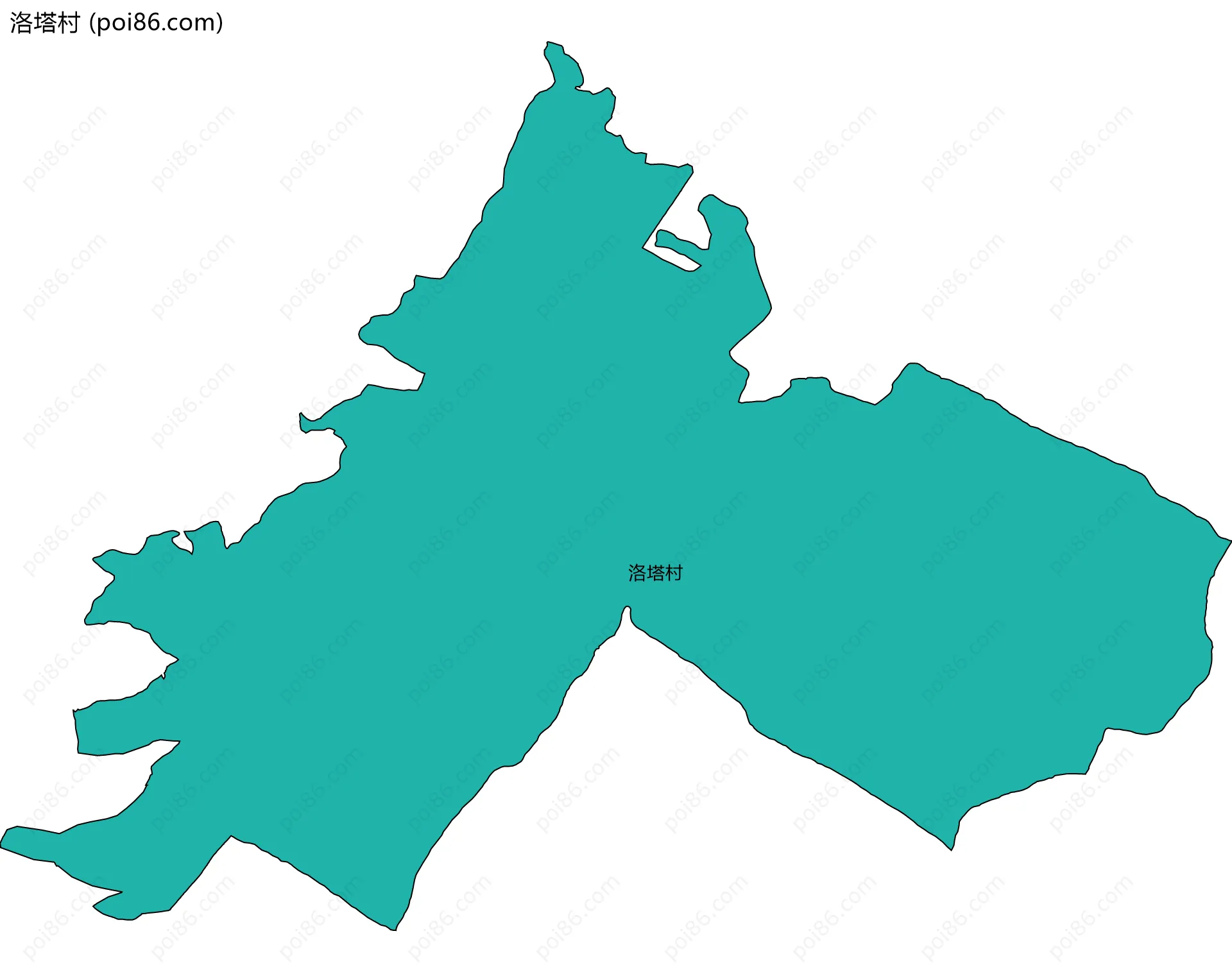 洛塔村边界地图