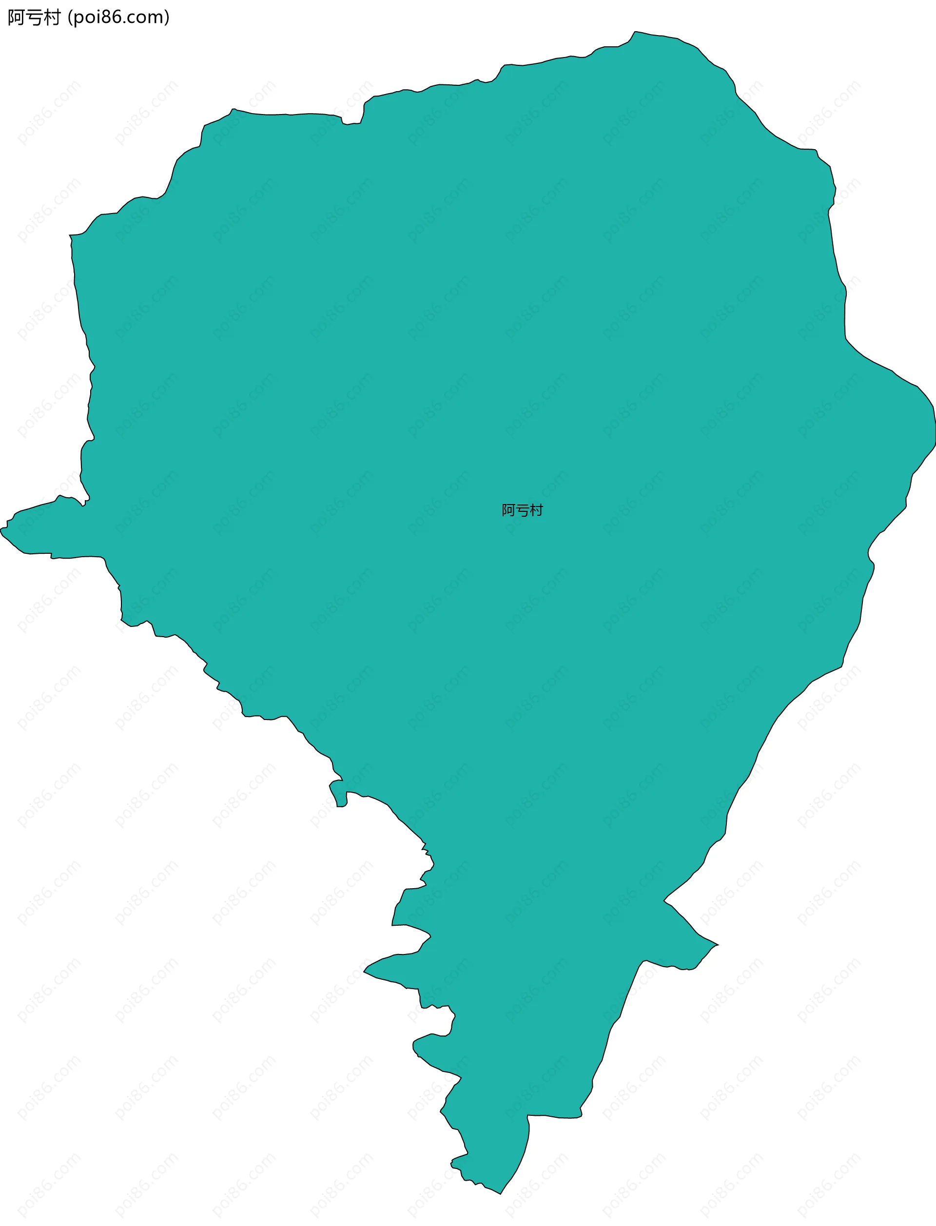 阿亏村边界地图