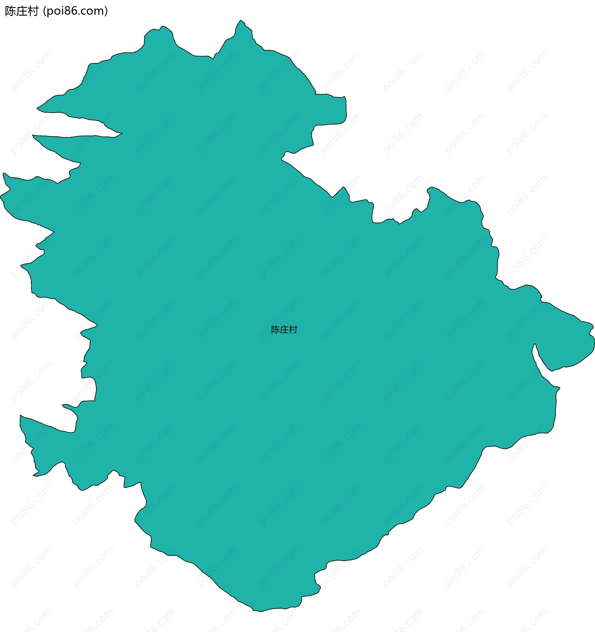 陈庄村边界地图