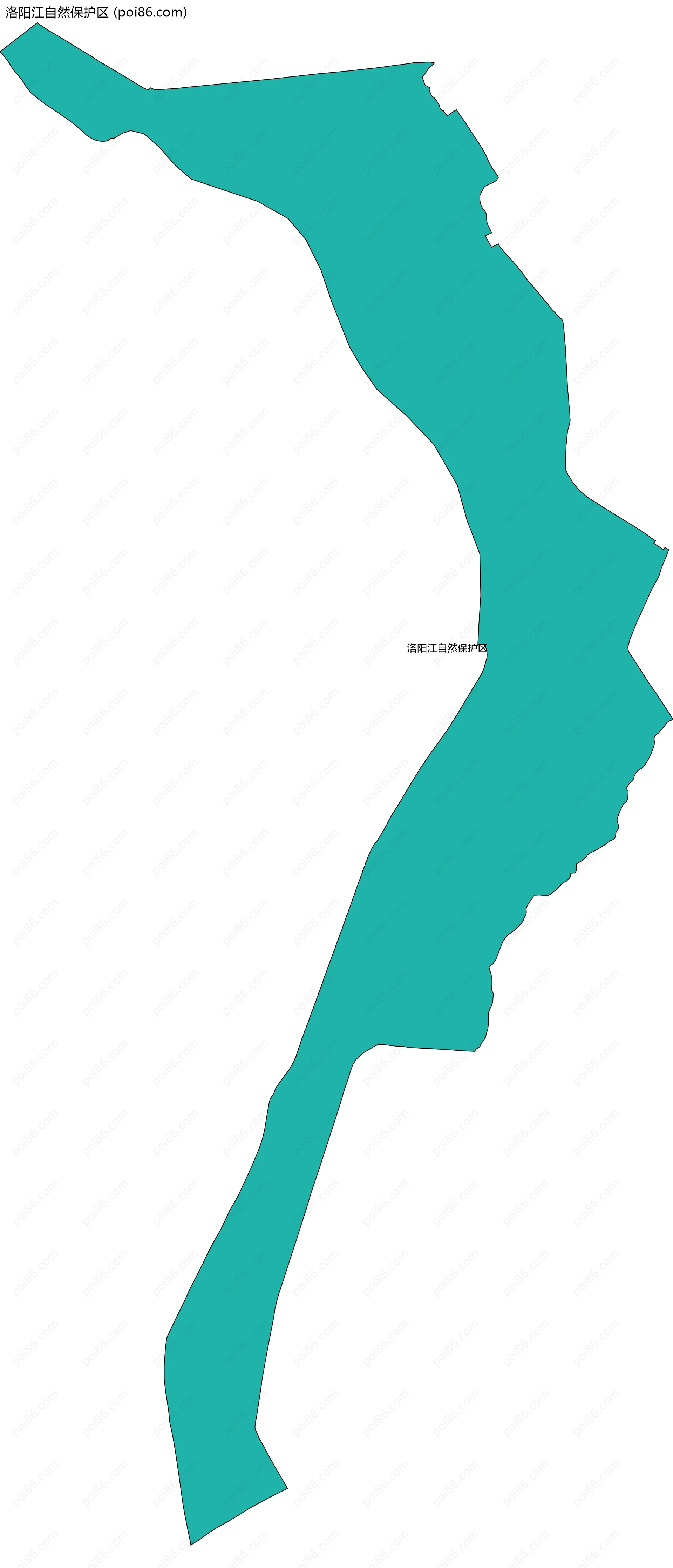 洛阳江自然保护区边界地图