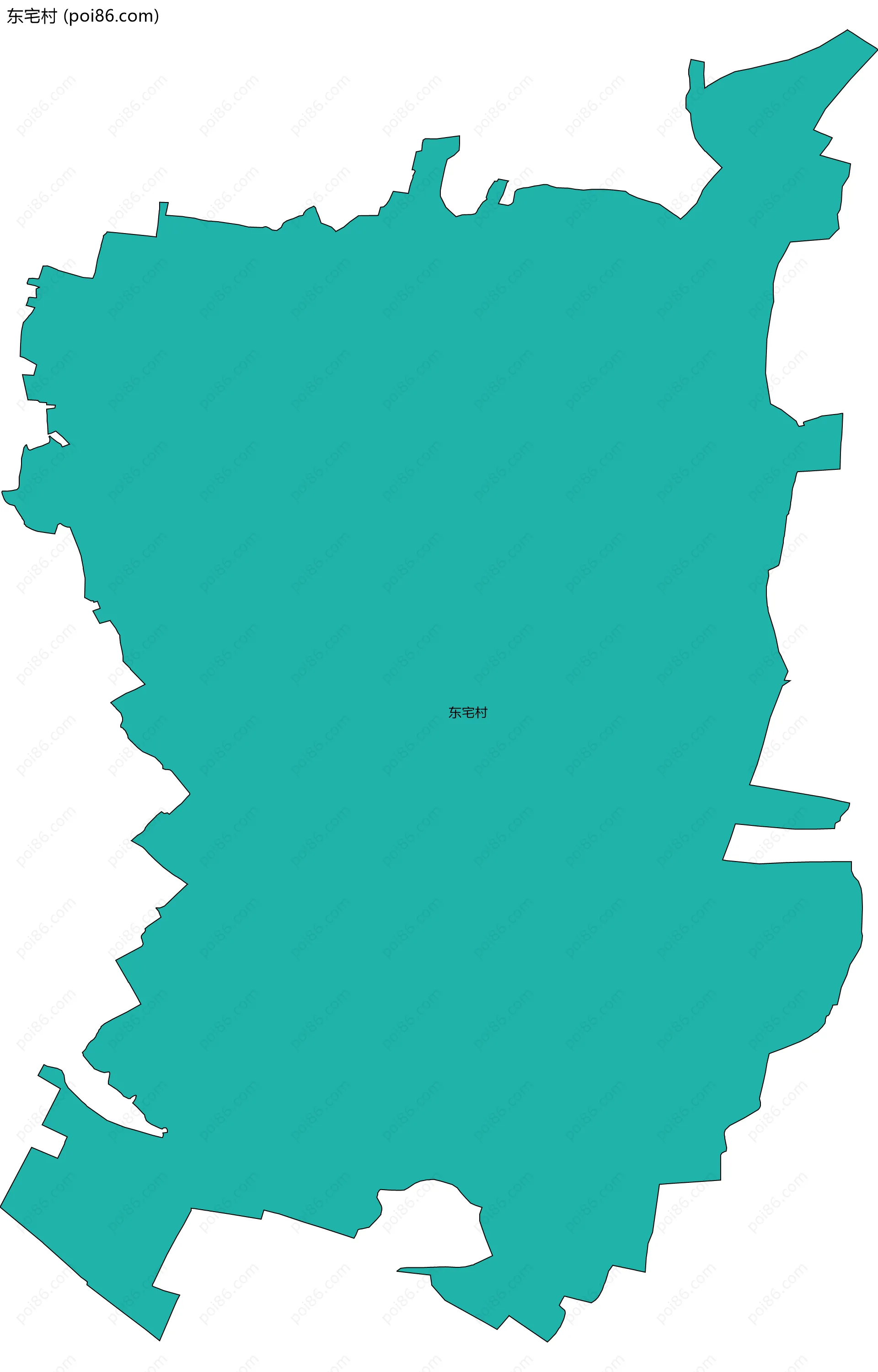 东宅村边界地图