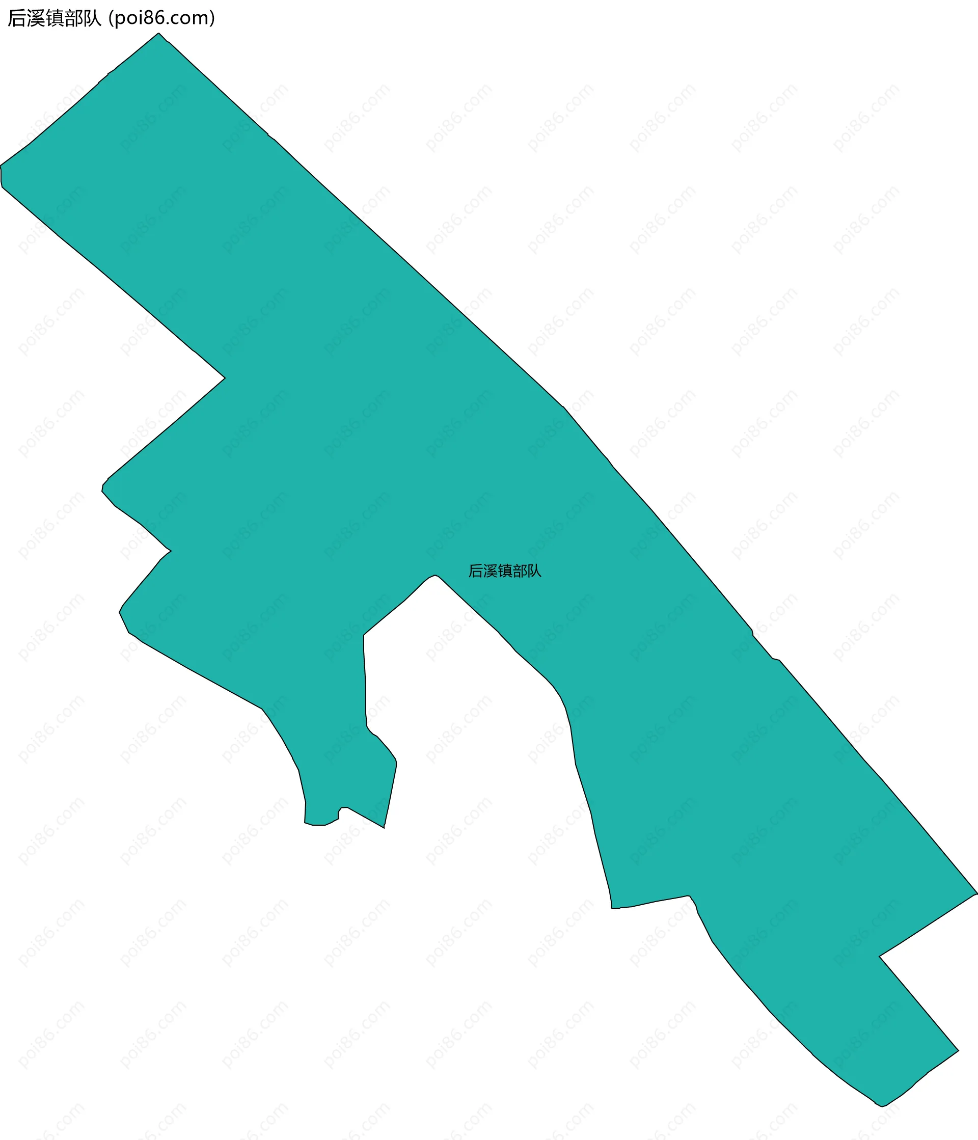 后溪镇部队边界地图