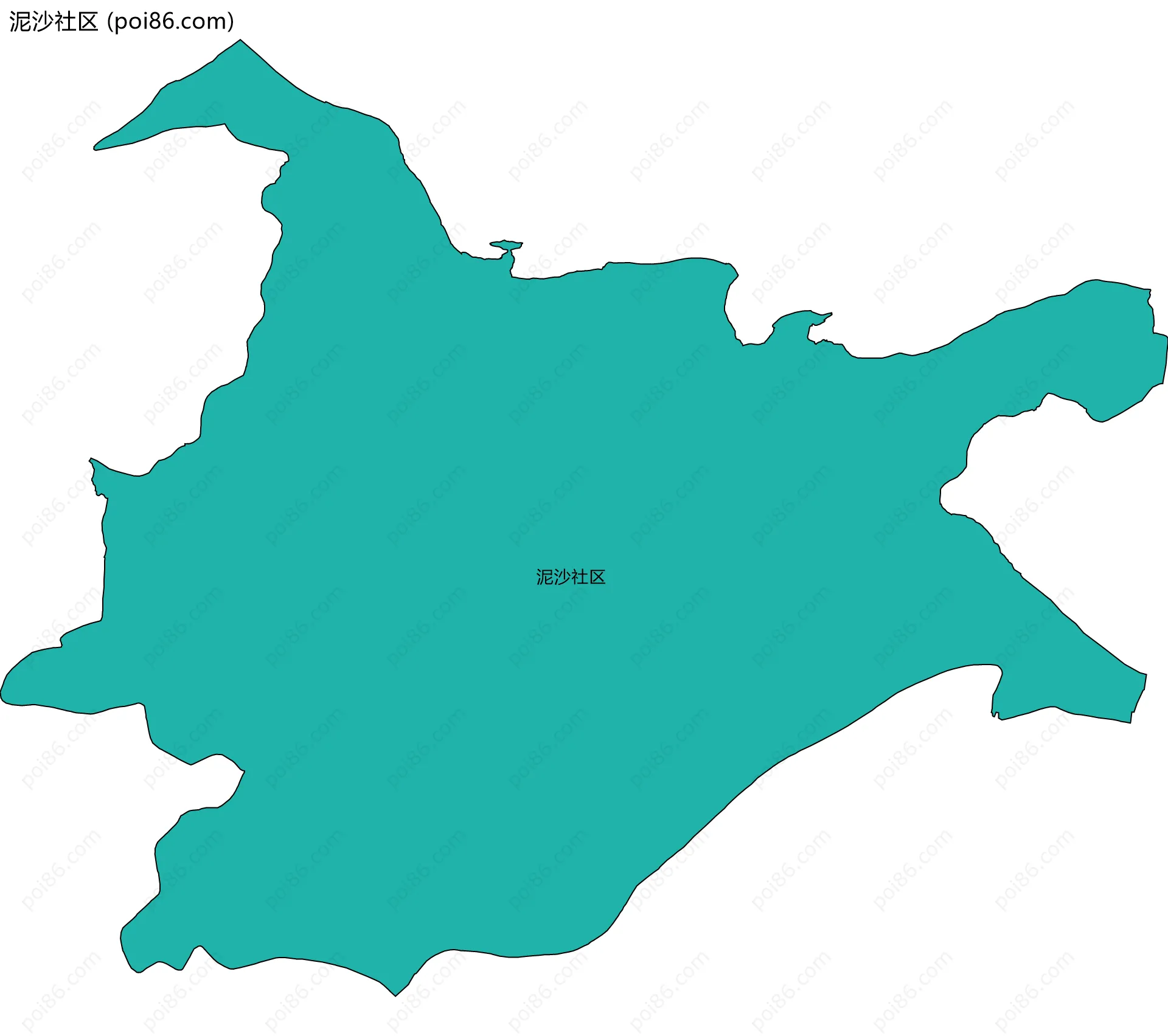 泥沙社区边界地图
